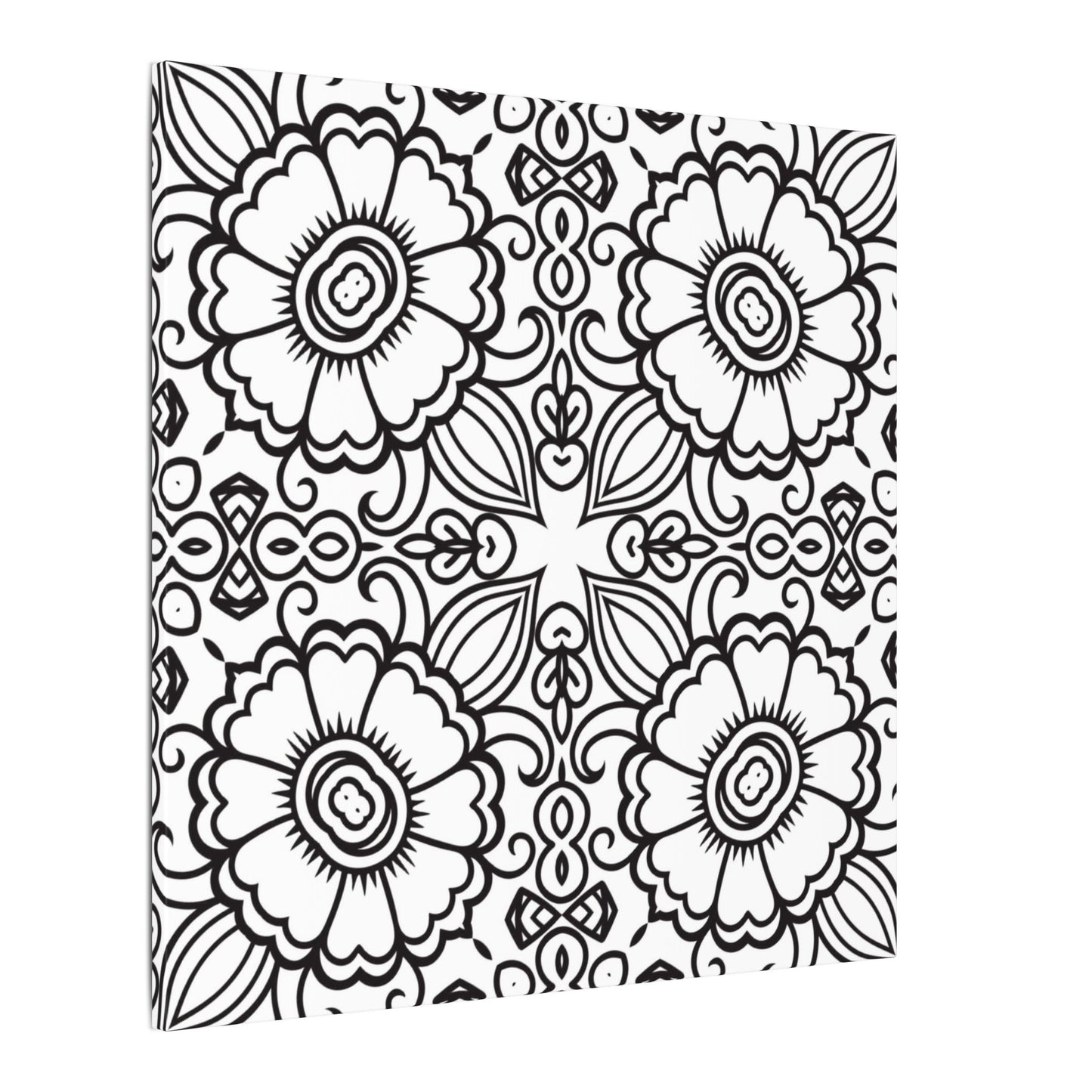 Paint-Your-Own Mandala Canvas Design #29, Stretched, 0.75" (Multi-Size)