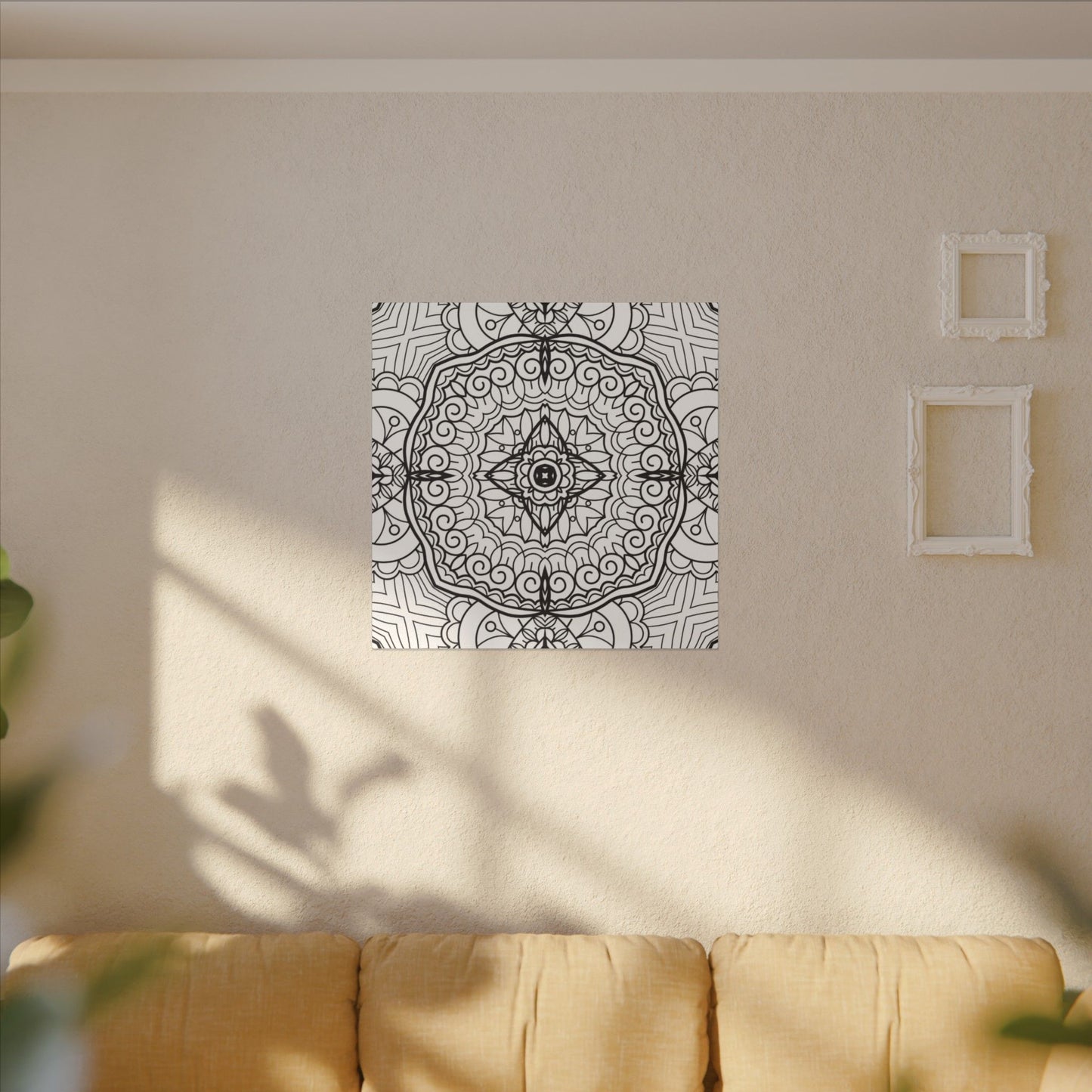 Paint-Your-Own Mandala Canvas Design #23, Stretched, 0.75" (Multi-Size)