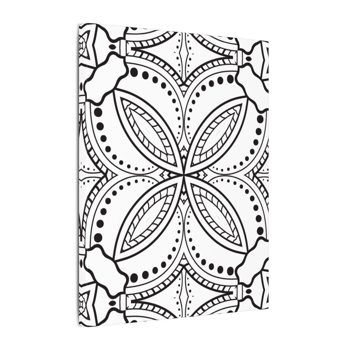 Paint-Your-Own Mandala Canvas Design #8, Stretched, 0.75" (Multi-Size)