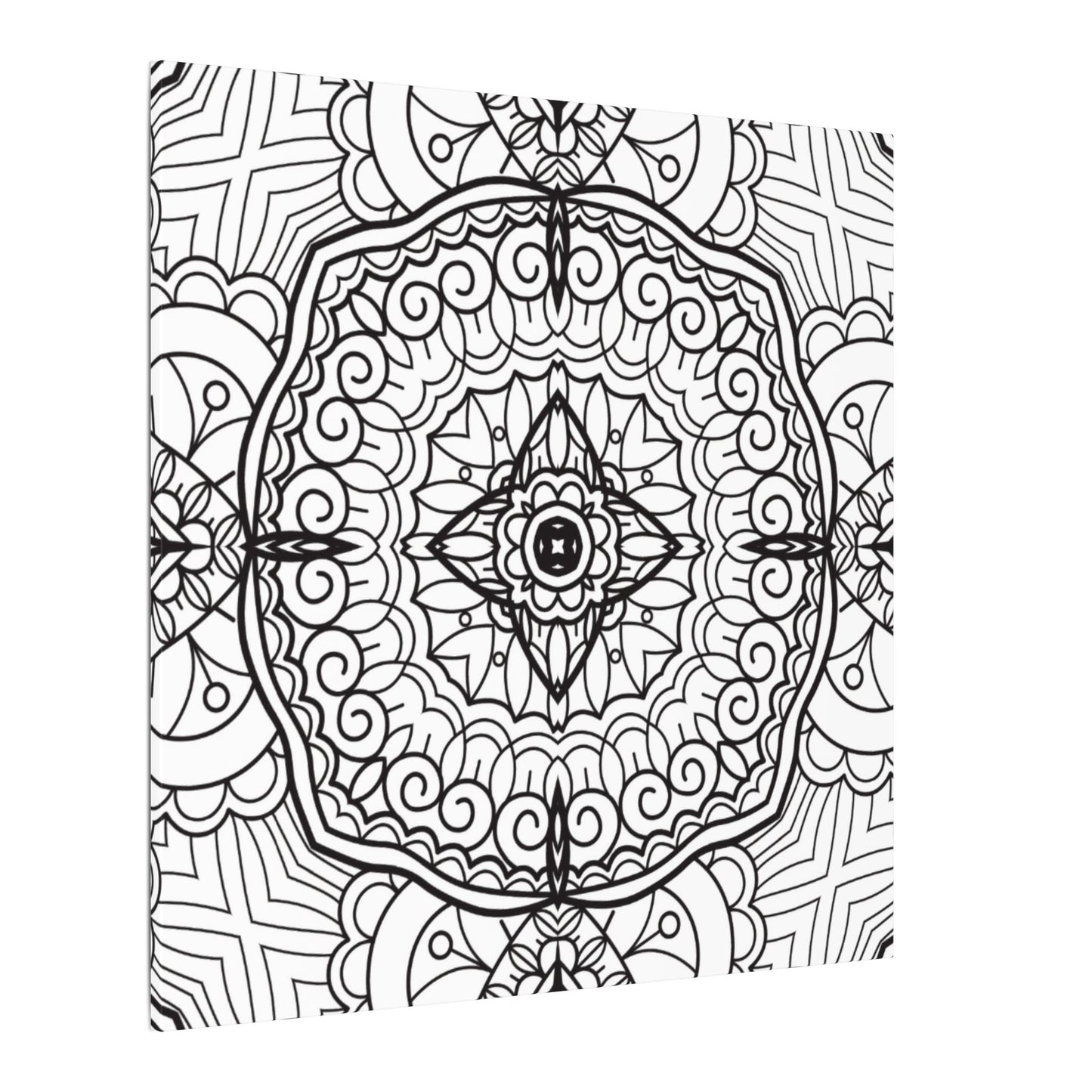 Paint-Your-Own Mandala Canvas Design #23, Stretched, 0.75" (Multi-Size)