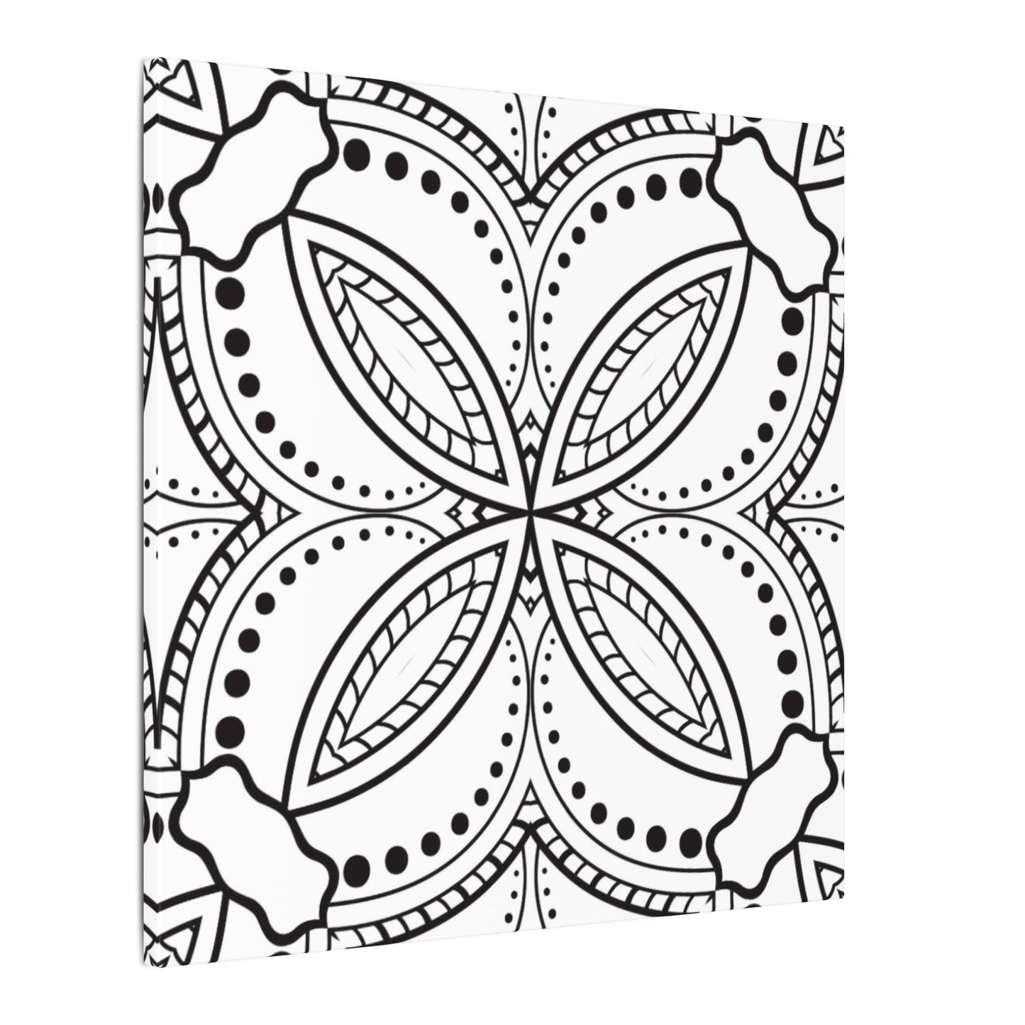 Paint-Your-Own Mandala Canvas Design #8, Stretched, 0.75" (Multi-Size)