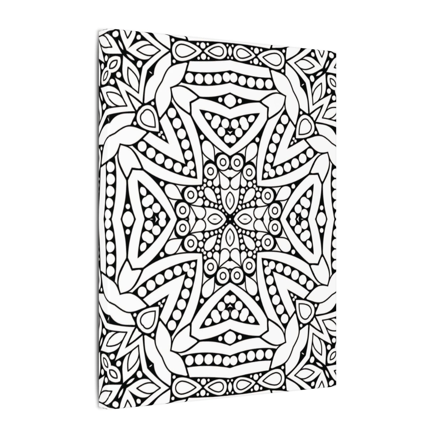 Paint-Your-Own Mandala Canvas Design #50, Stretched, 0.75" (Multi-Size)