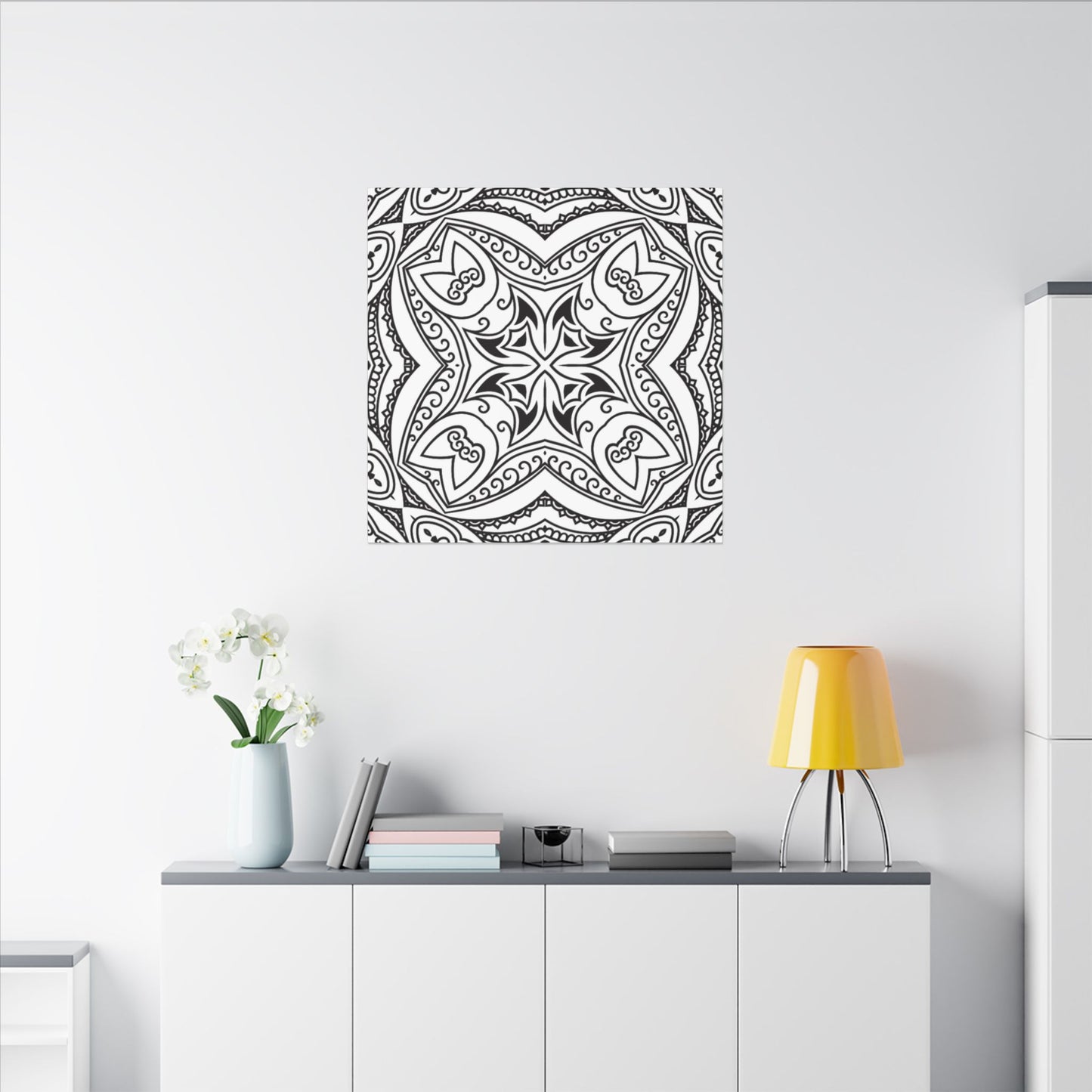 Paint-Your-Own Mandala Canvas Design #13, Stretched, 0.75" (Multi-Size)