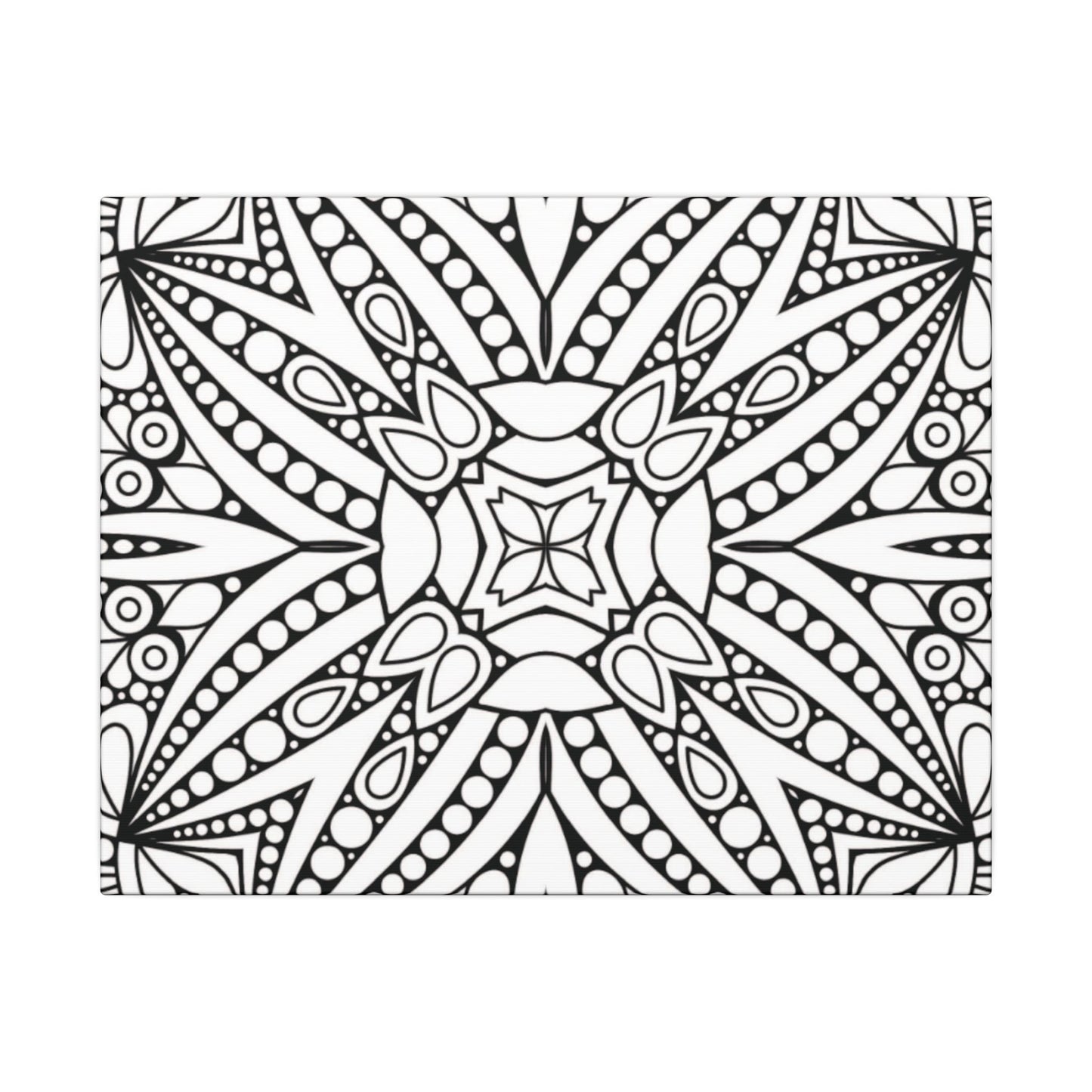 Paint-Your-Own Mandala Canvas Design #41, Stretched, 0.75" (Multi-Size)