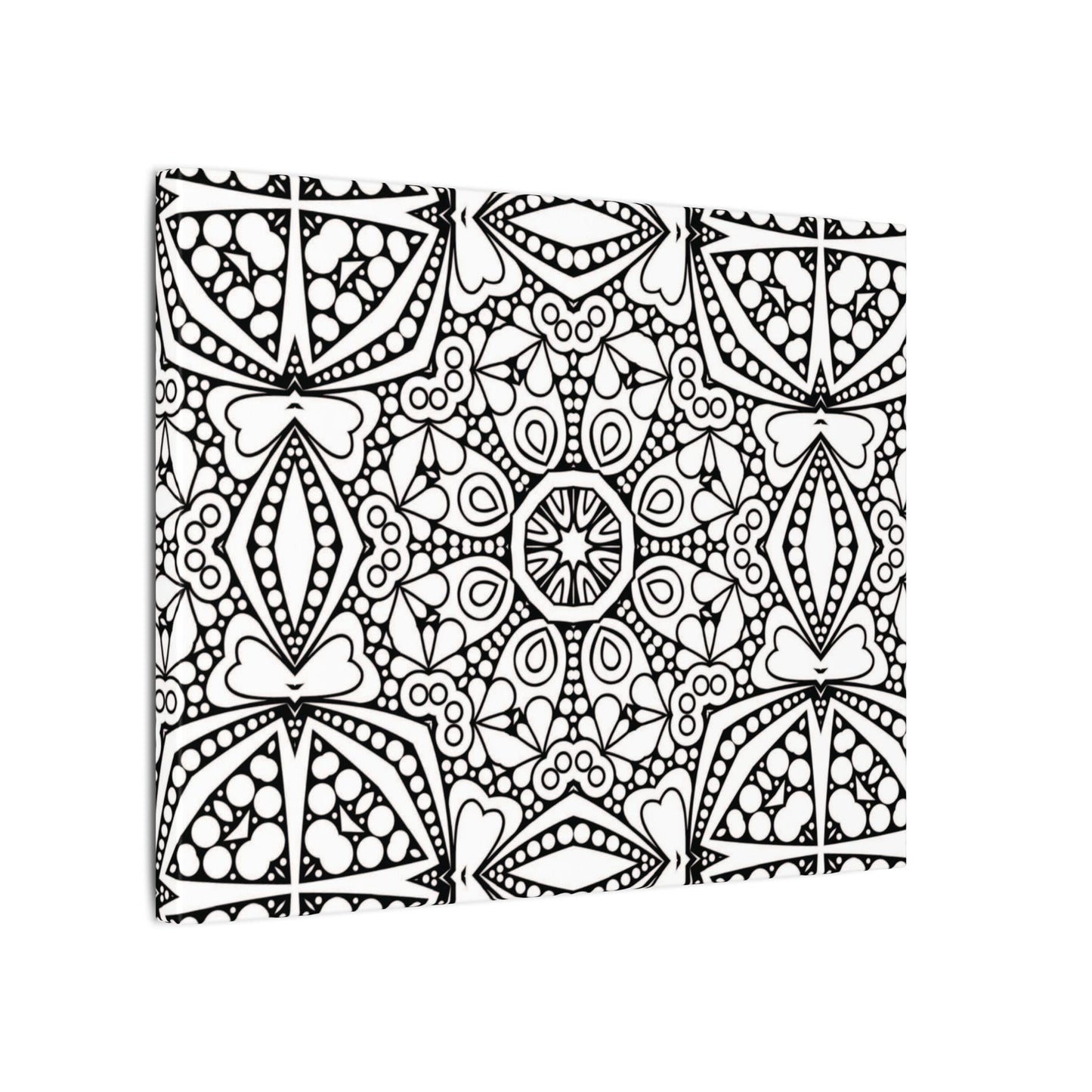 Paint-Your-Own Mandala Canvas Design #45, Stretched, 0.75" (Multi-Size)