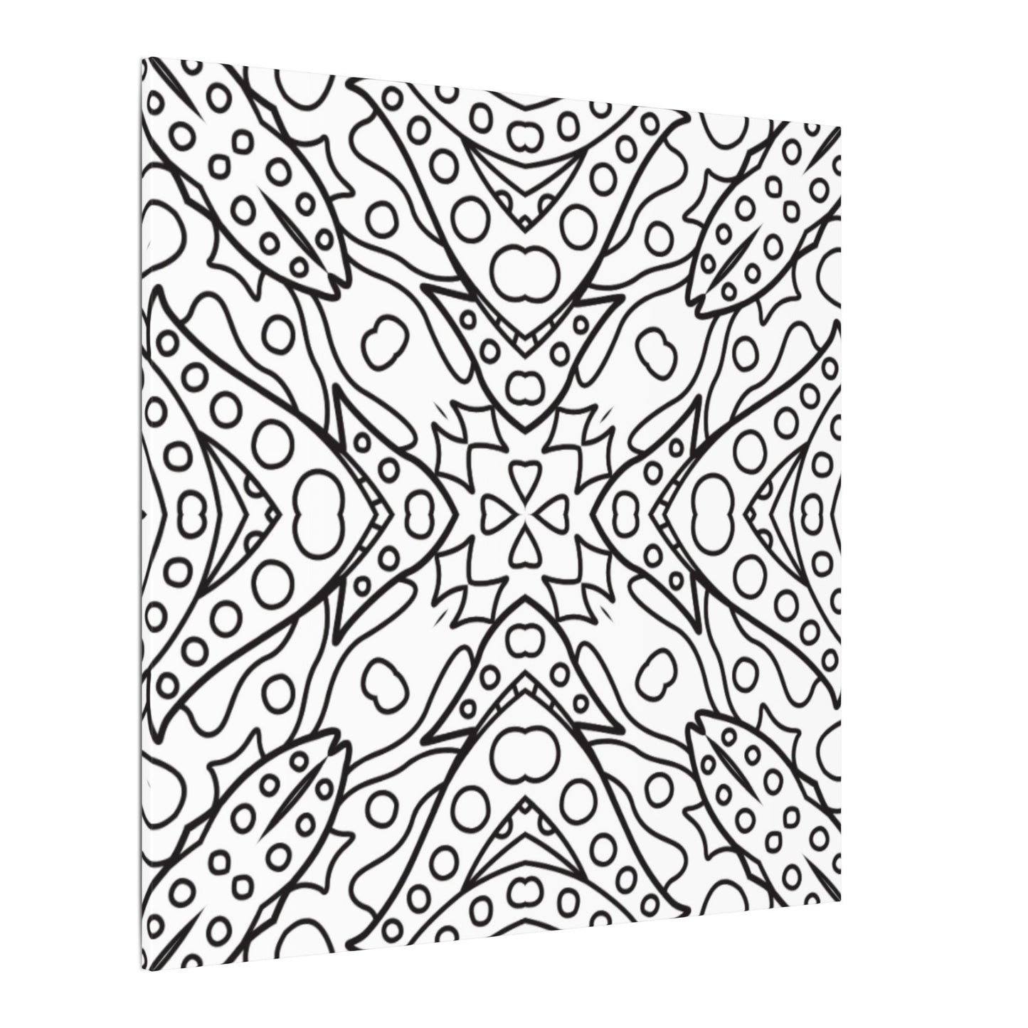Paint-Your-Own Mandala Canvas Design #22, Stretched, 0.75" (Multi-Size)