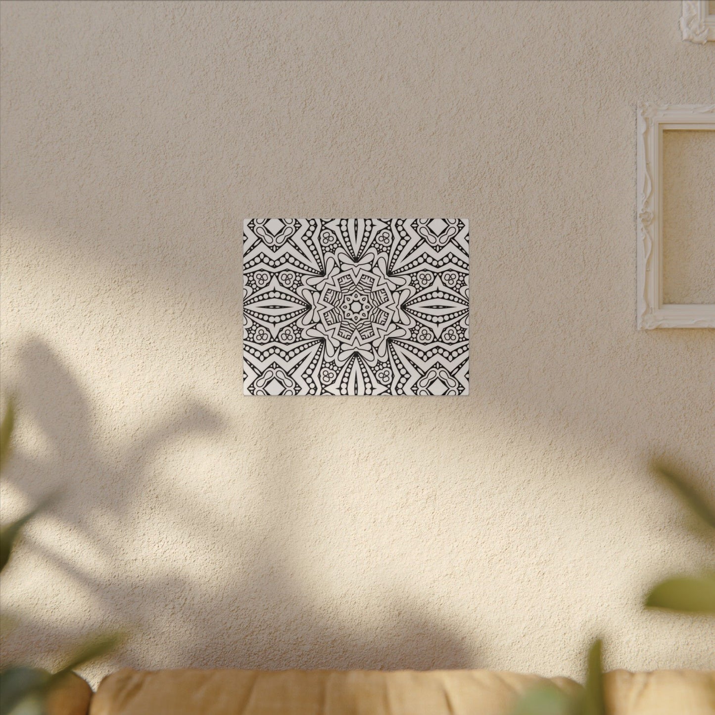 Paint-Your-Own Mandala Canvas Design #40, Stretched, 0.75" (Multi-Size)