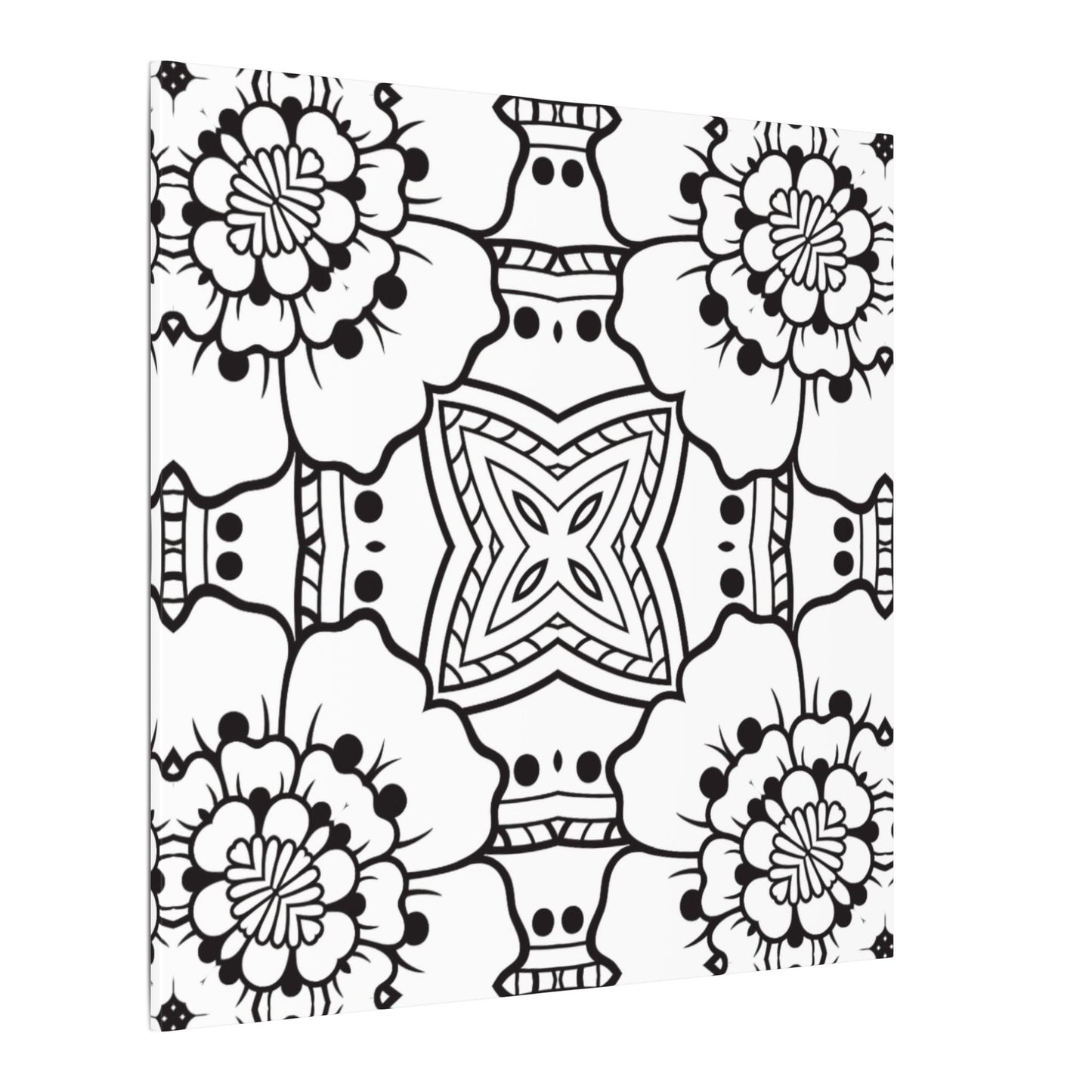 Paint-Your-Own Mandala Canvas Design #25, Stretched, 0.75" (Multi-Size)