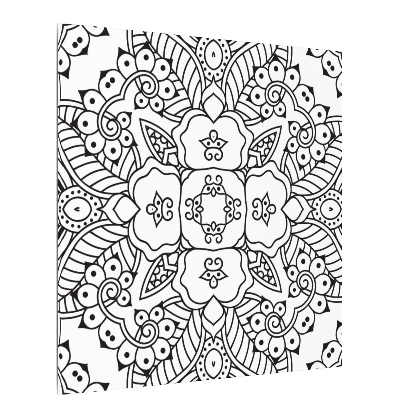 Paint-Your-Own Mandala Canvas Design #15, Stretched, 0.75" (Multi-Size)