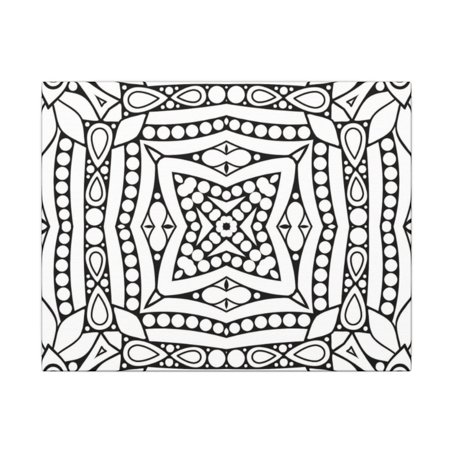 Paint-Your-Own Mandala Canvas Design #1, Stretched, 0.75" (Multi-Size)
