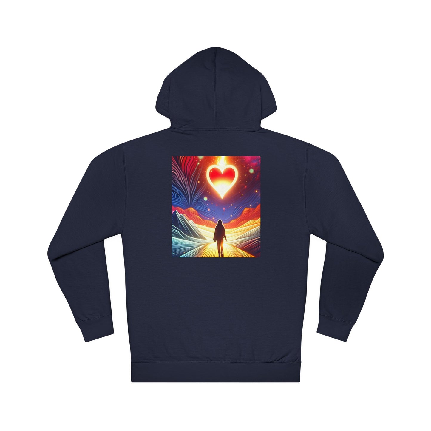 NO CODE | FOLLOW YOUR HEART | Unisex Hooded Sweatshirt