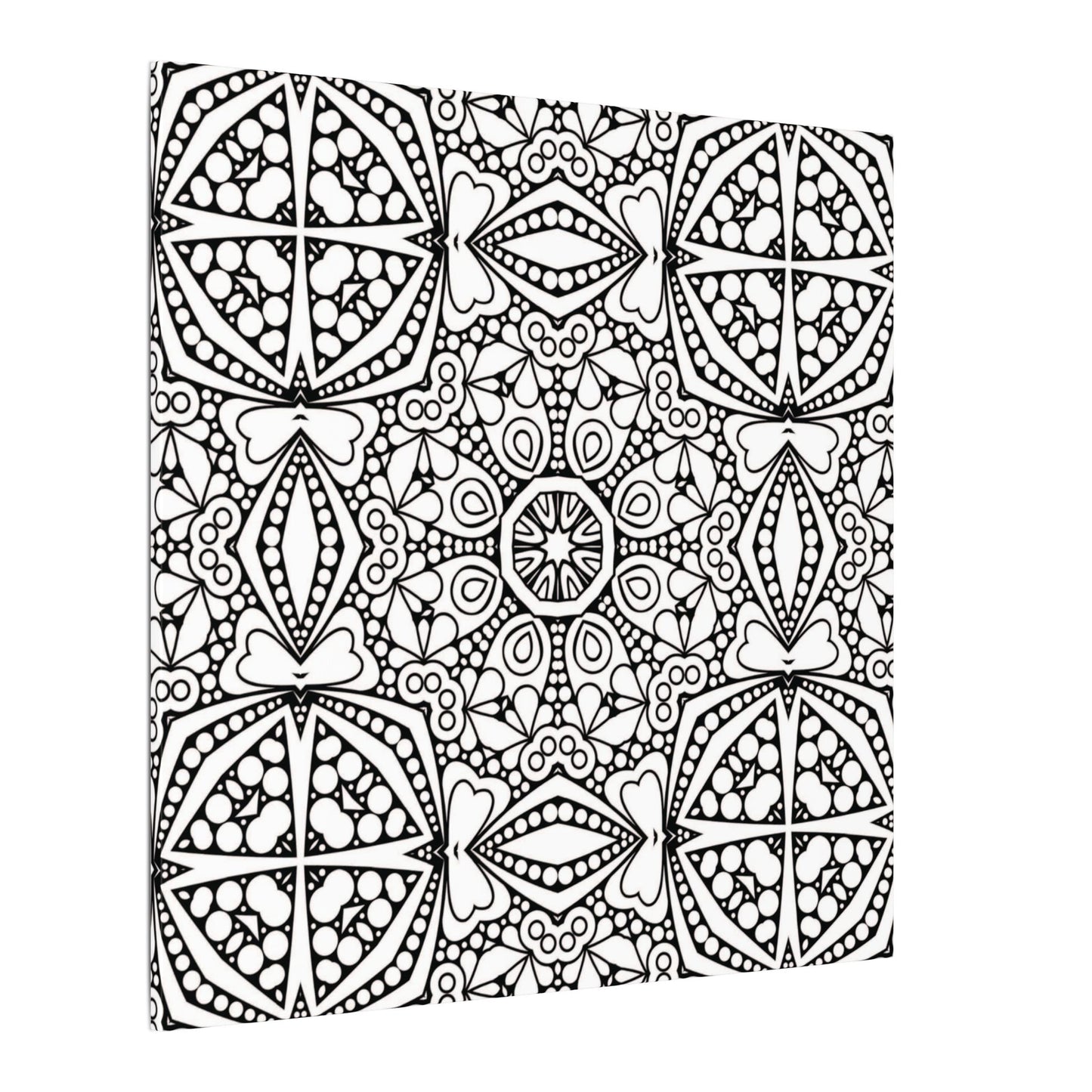Paint-Your-Own Mandala Canvas Design #45, Stretched, 0.75" (Multi-Size)