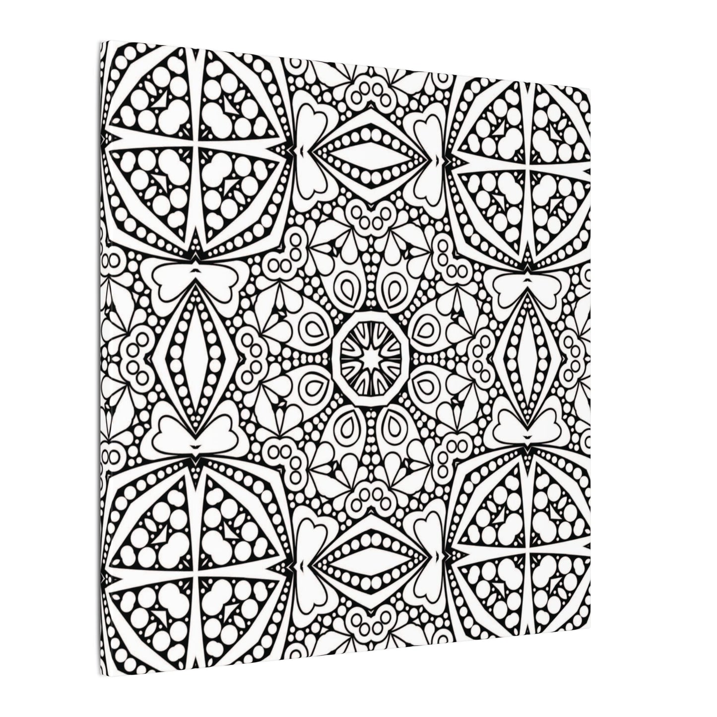 Paint-Your-Own Mandala Canvas Design #45, Stretched, 0.75" (Multi-Size)