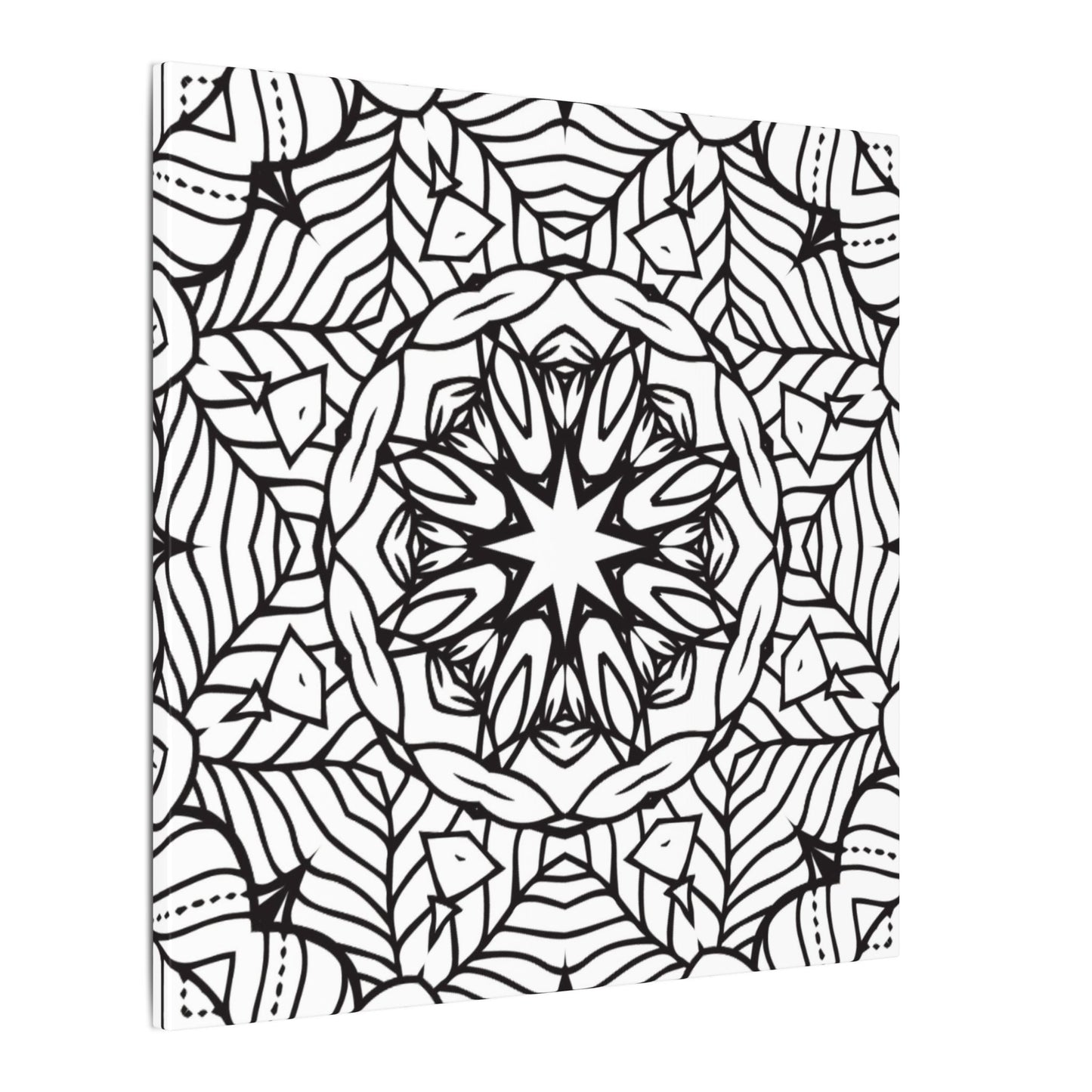 Paint-Your-Own Mandala Canvas Design #20, Stretched, 0.75" (Multi-Size)