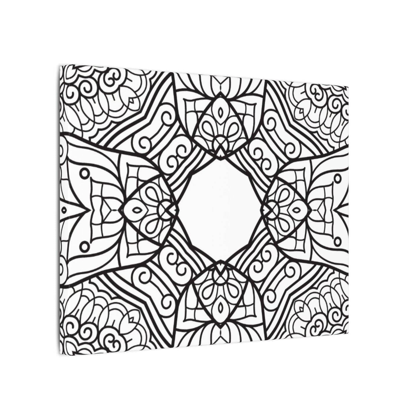 Paint-Your-Own Mandala Canvas Design #12, Stretched, 0.75" (Multi-Size)