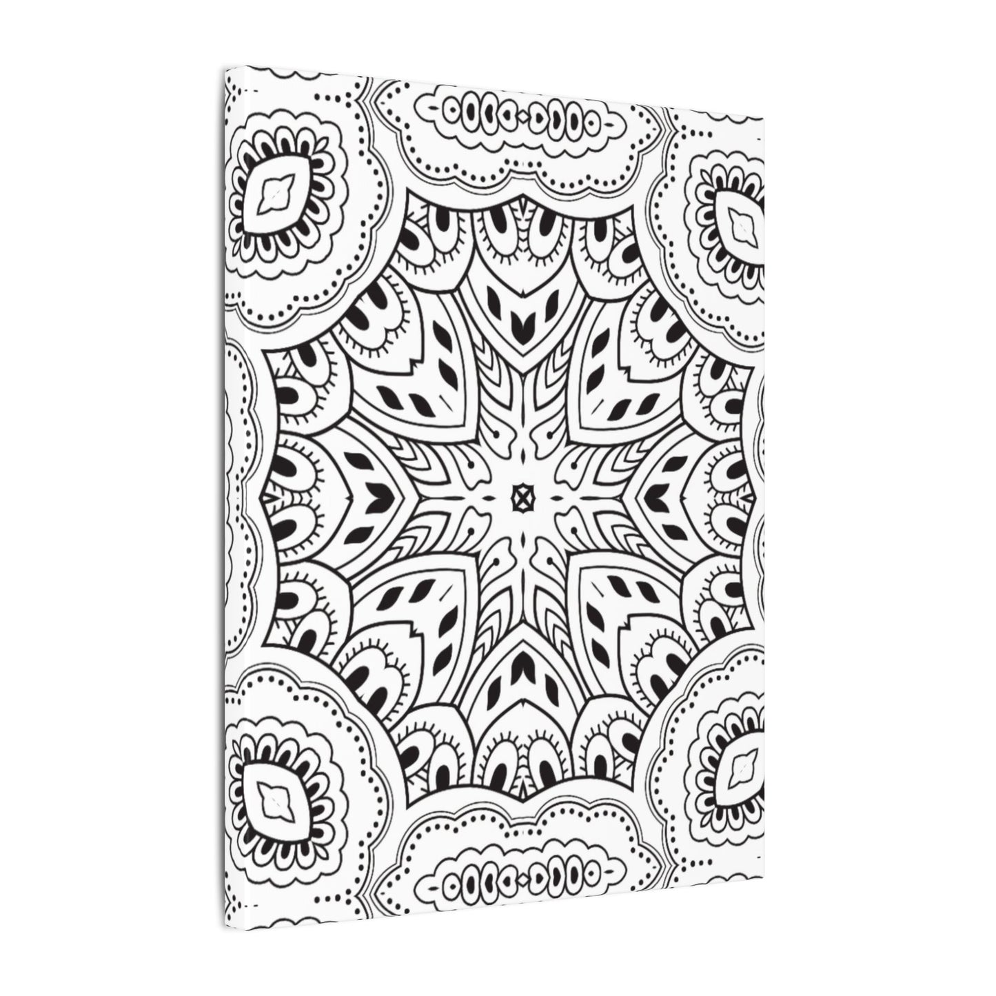 Paint-Your-Own Mandala Canvas Design #5, Stretched, 0.75" (Multi-Size)
