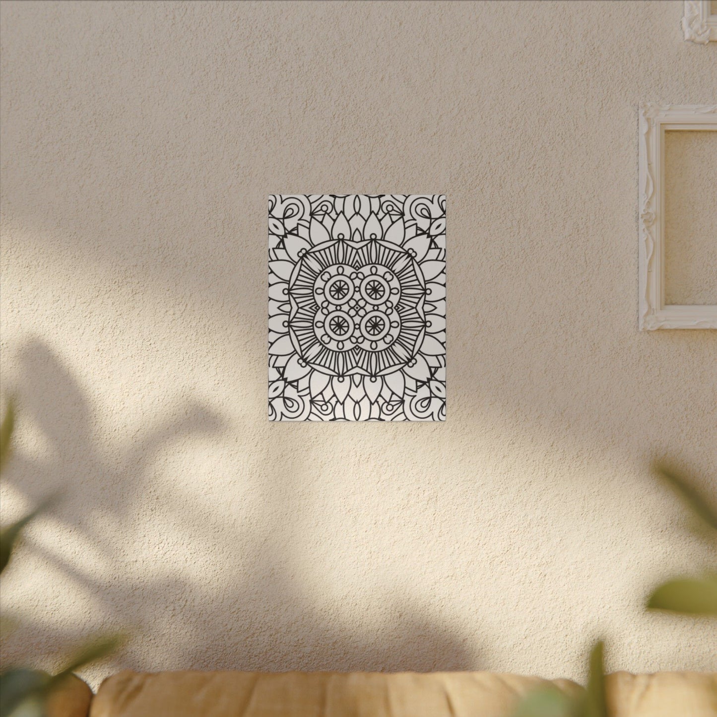 Paint-Your-Own Mandala Canvas Design #14, Stretched, 0.75" (Multi-Size)