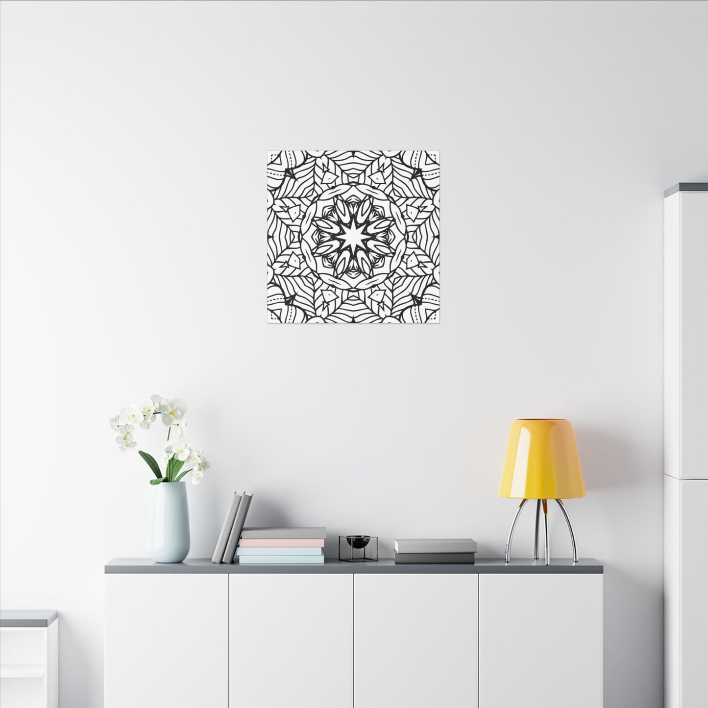 Paint-Your-Own Mandala Canvas Design #20, Stretched, 0.75" (Multi-Size)