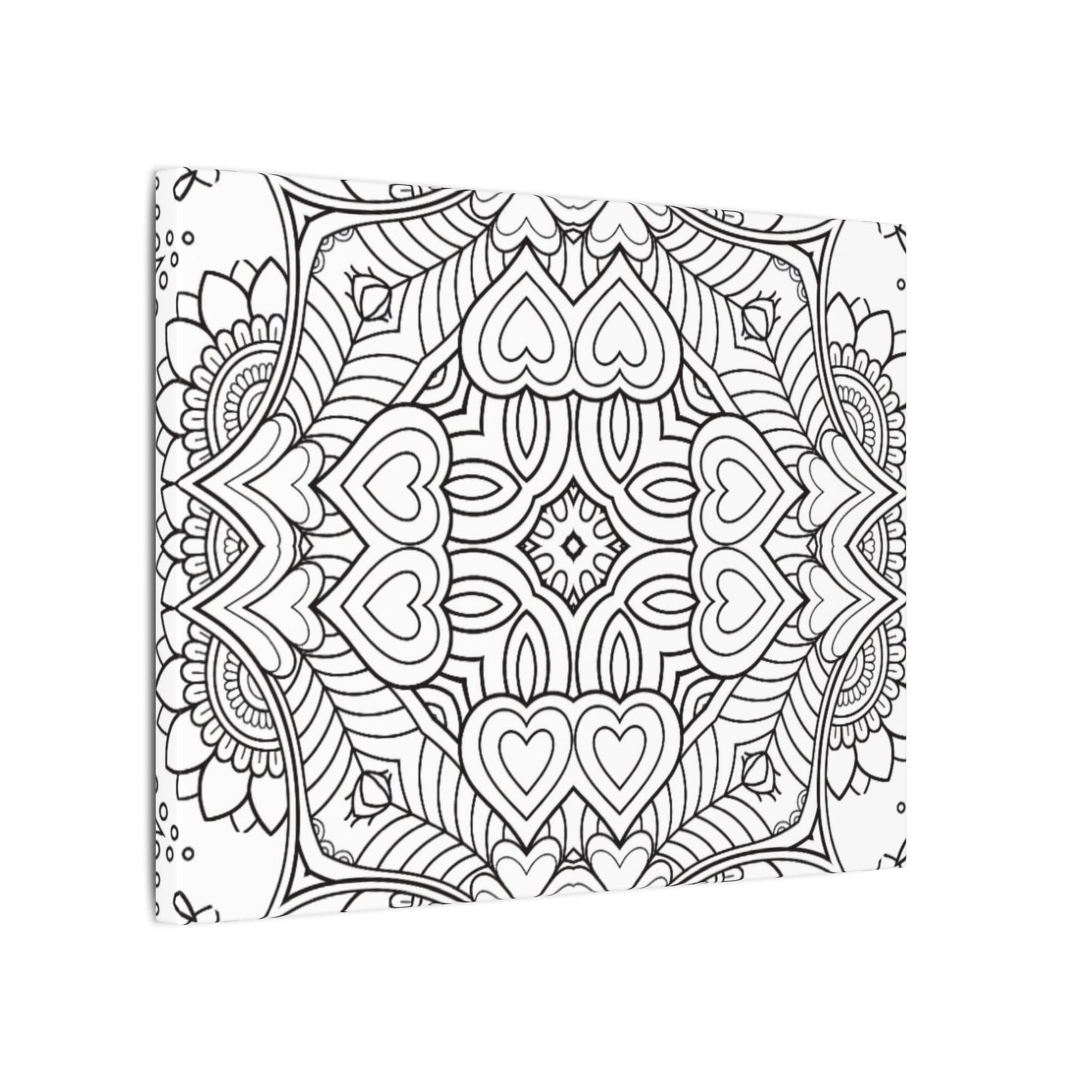 Paint-Your-Own Mandala Canvas Design #7, Stretched, 0.75" (Multi-Size)