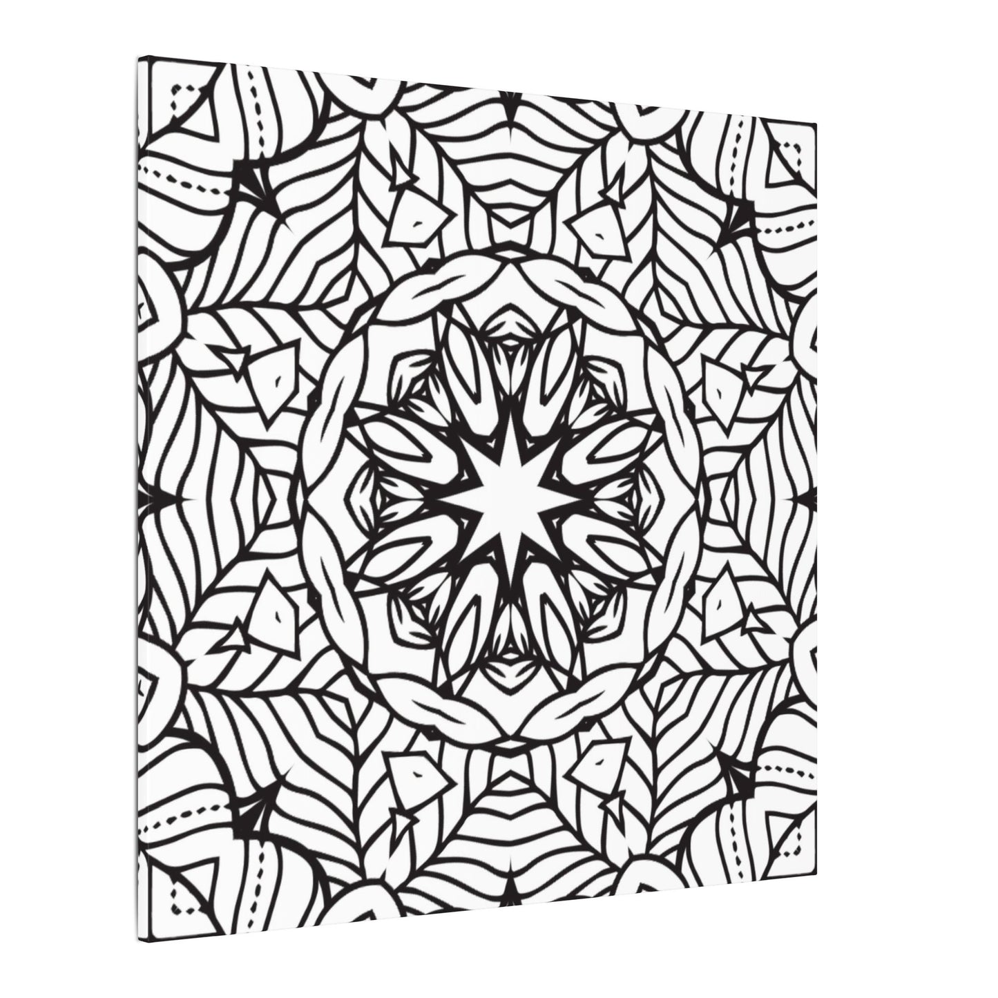 Paint-Your-Own Mandala Canvas Design #20, Stretched, 0.75" (Multi-Size)