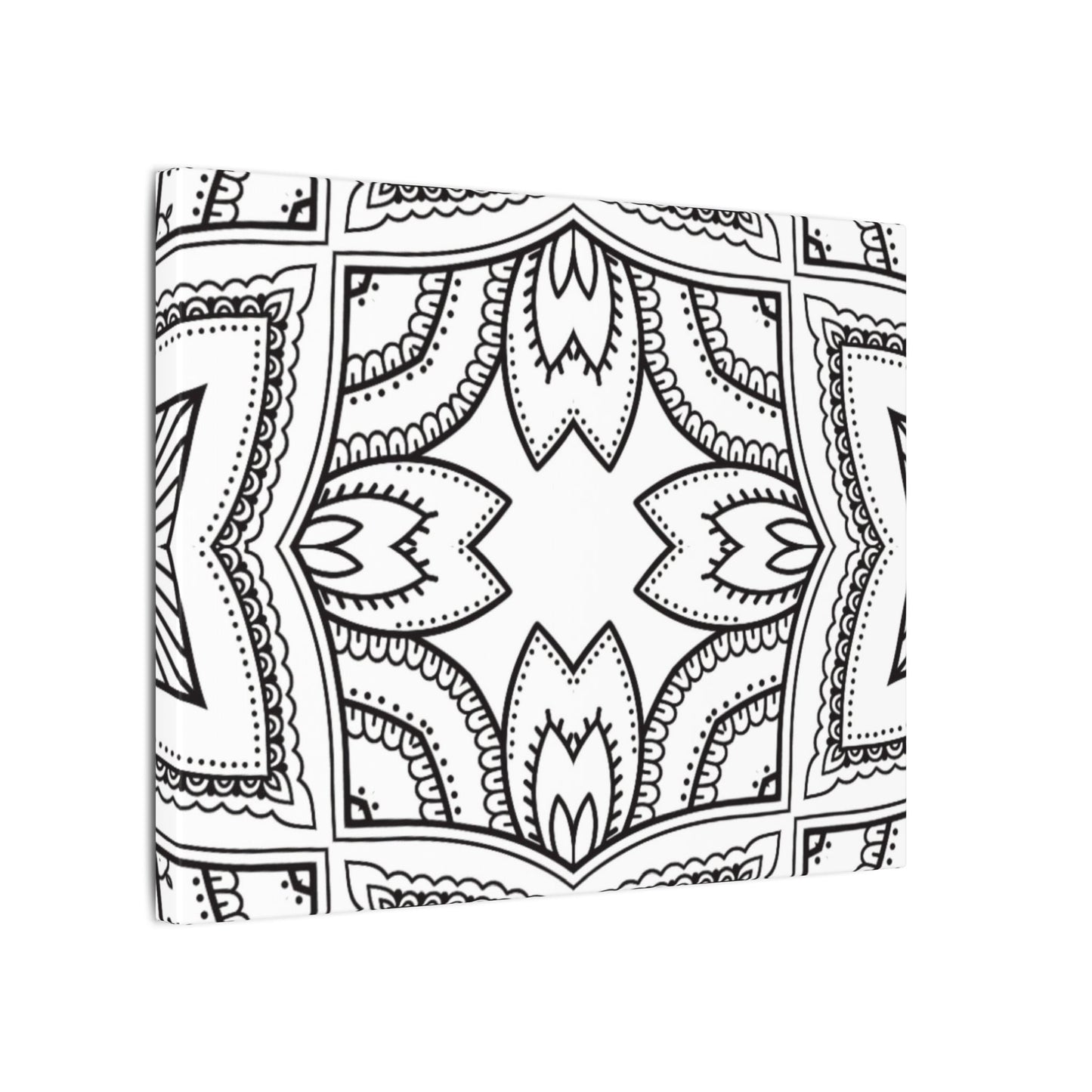 Paint-Your-Own Mandala Canvas Design #30, Stretched, 0.75" (Multi-Size)