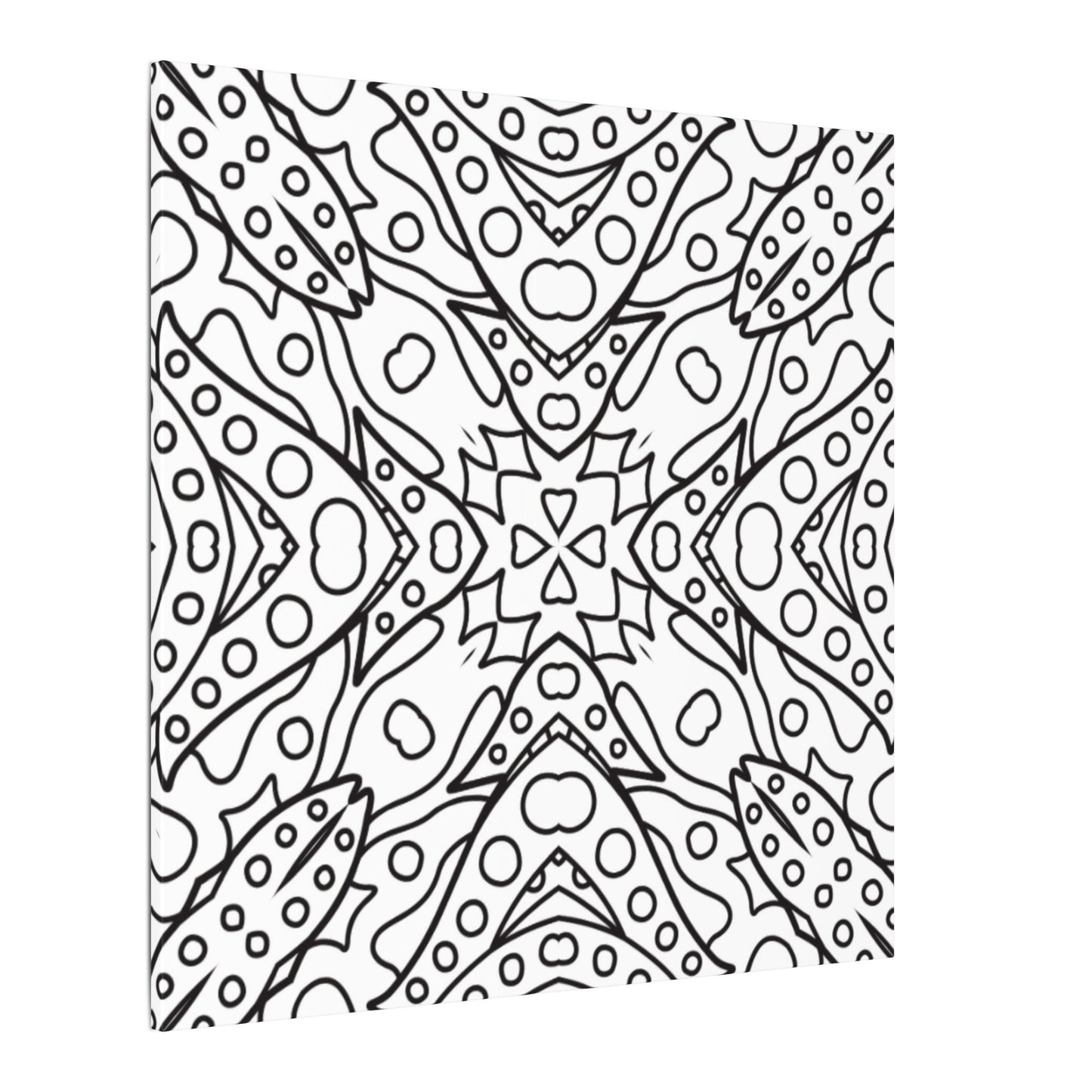 Paint-Your-Own Mandala Canvas Design #22, Stretched, 0.75" (Multi-Size)