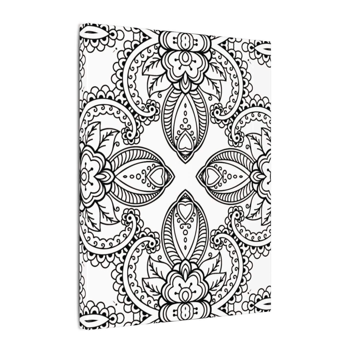 Paint-Your-Own Mandala Canvas Design #34, Stretched, 0.75" (Multi-Size)