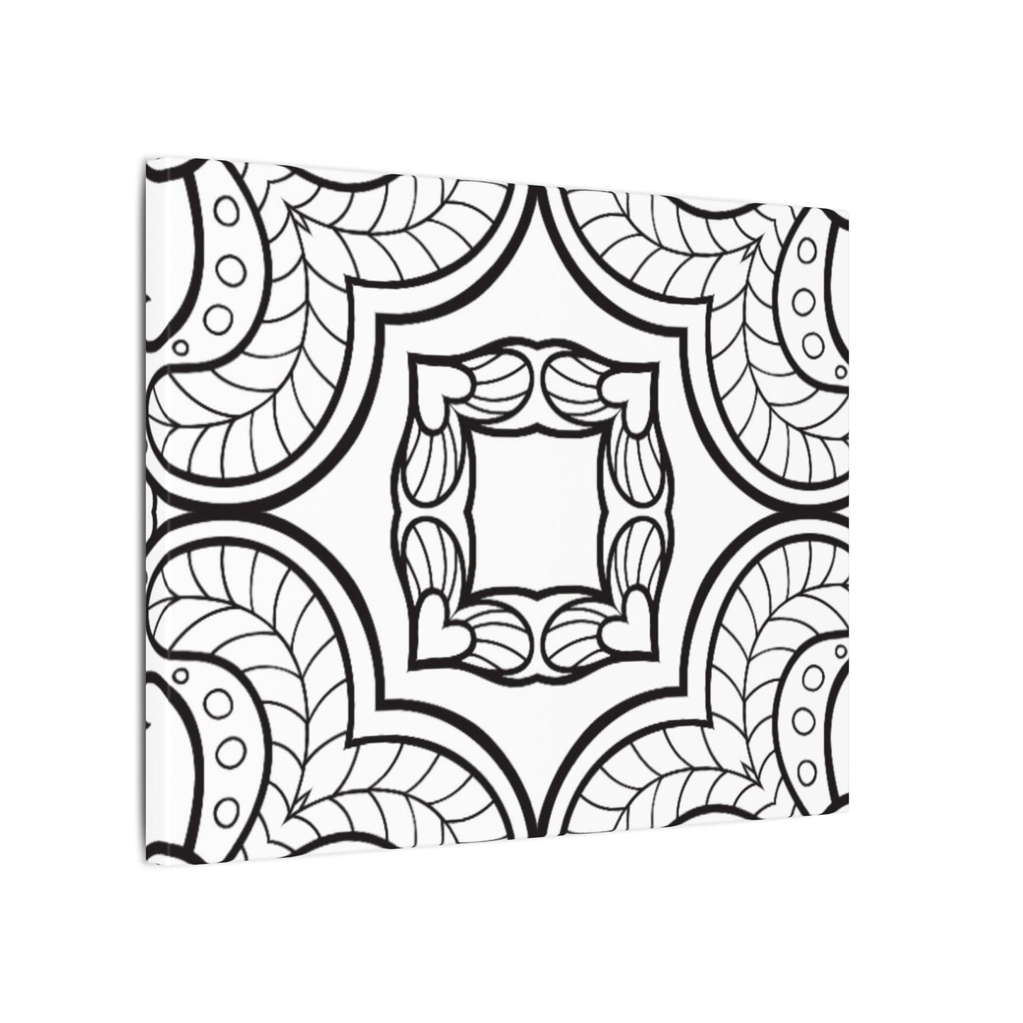 Paint-Your-Own Mandala Canvas Design #35, Stretched, 0.75" (Multi-Size)