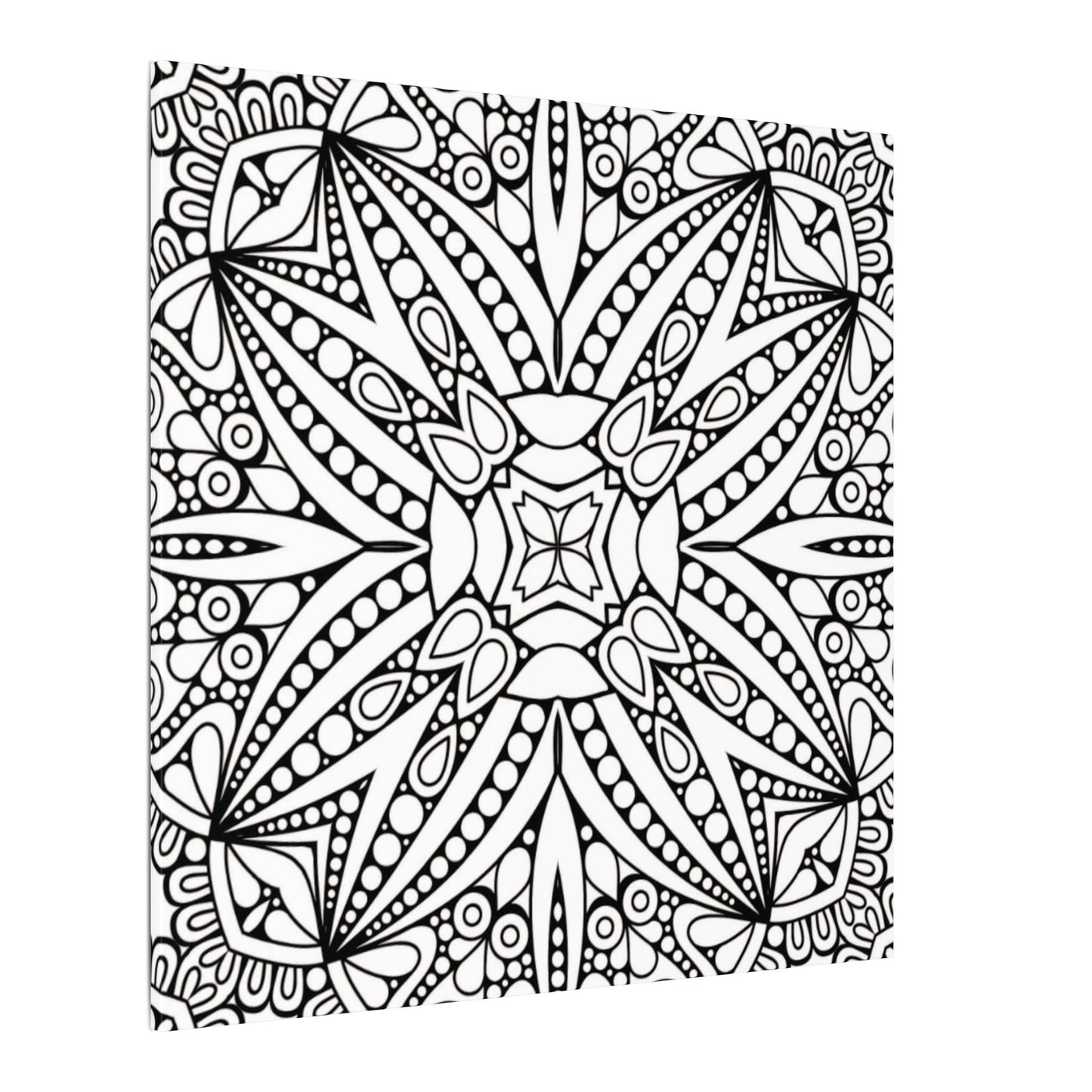 Paint-Your-Own Mandala Canvas Design #41, Stretched, 0.75" (Multi-Size)