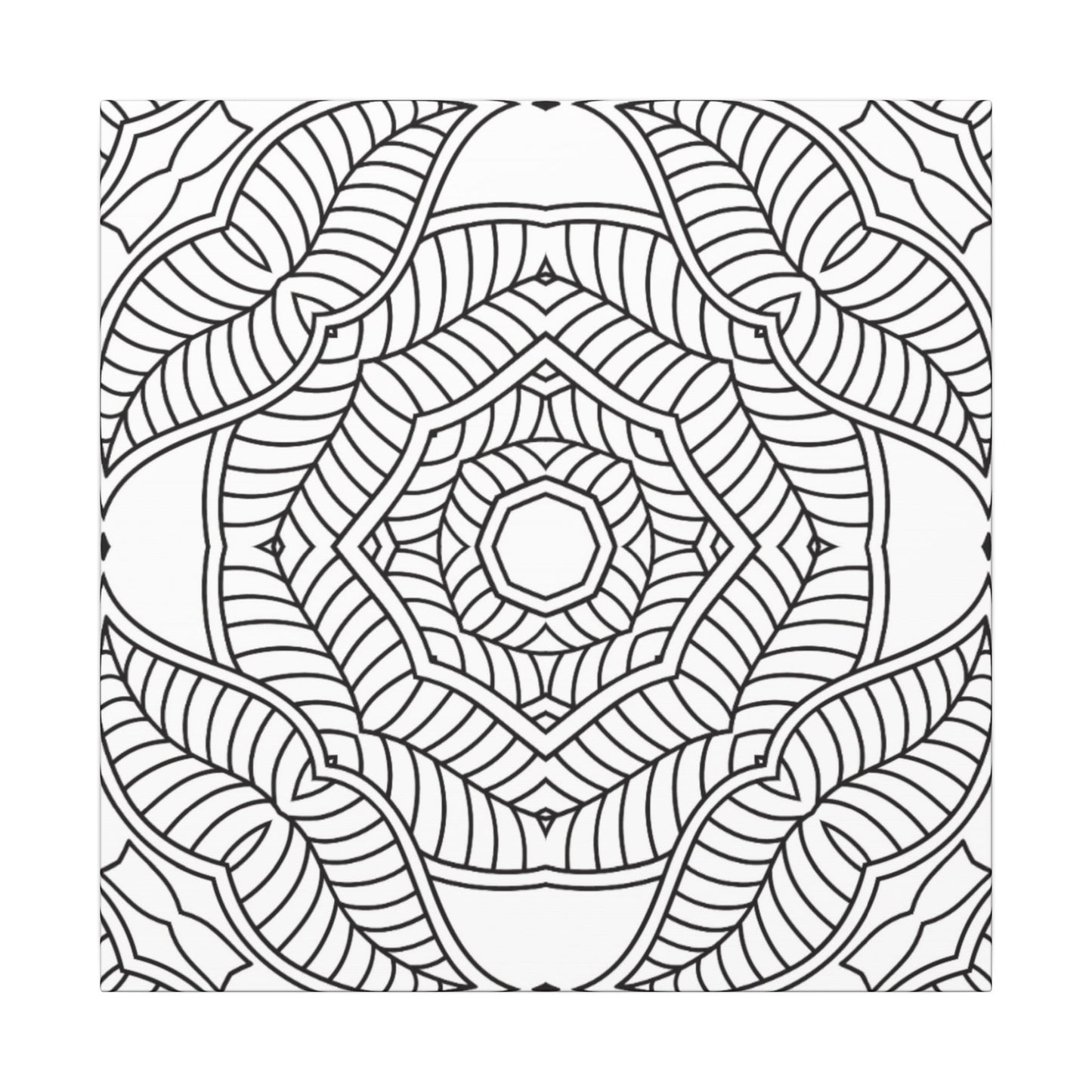 Paint-Your-Own Mandala Canvas Design #31, Stretched, 0.75" (Multi-Size)