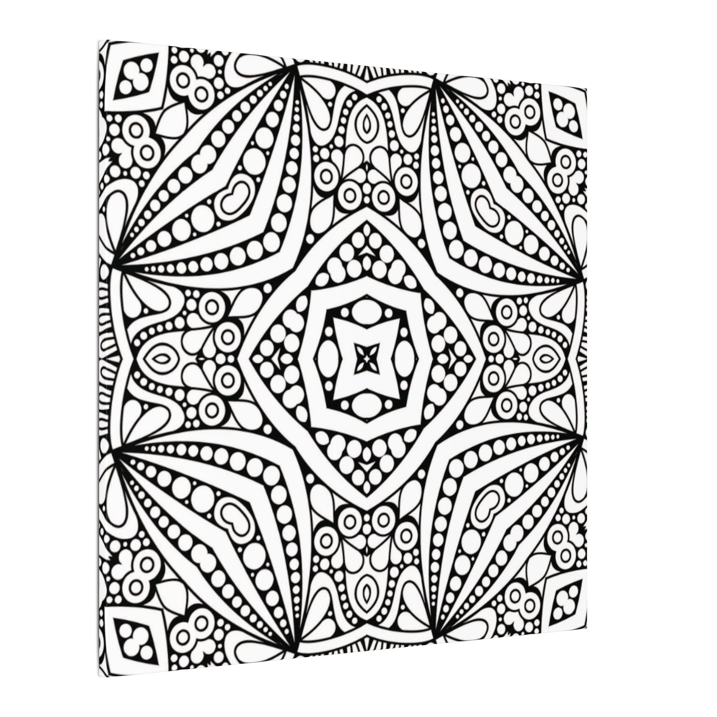 Paint-Your-Own Mandala Canvas Design #39, Stretched, 0.75" (Multi-Size)