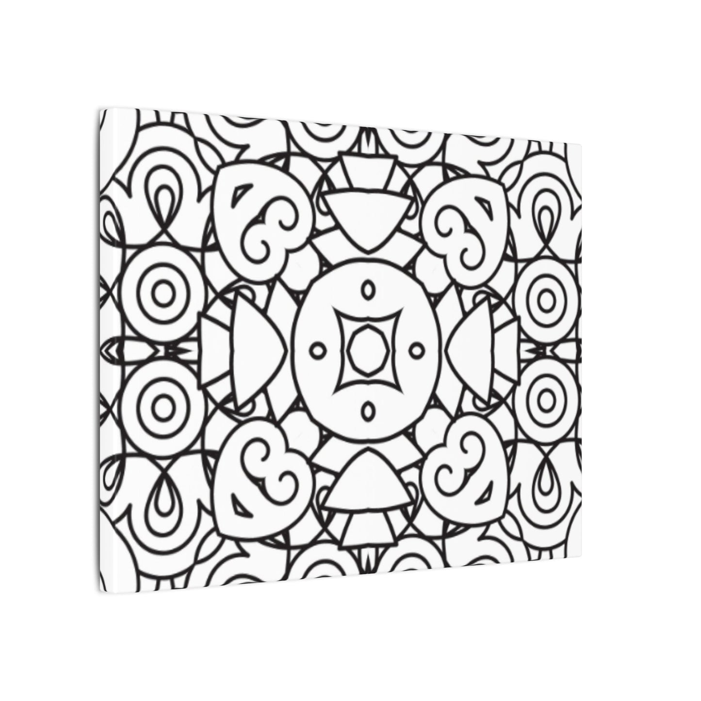 Paint-Your-Own Mandala Canvas Design #28, Stretched, 0.75" (Multi-Size)