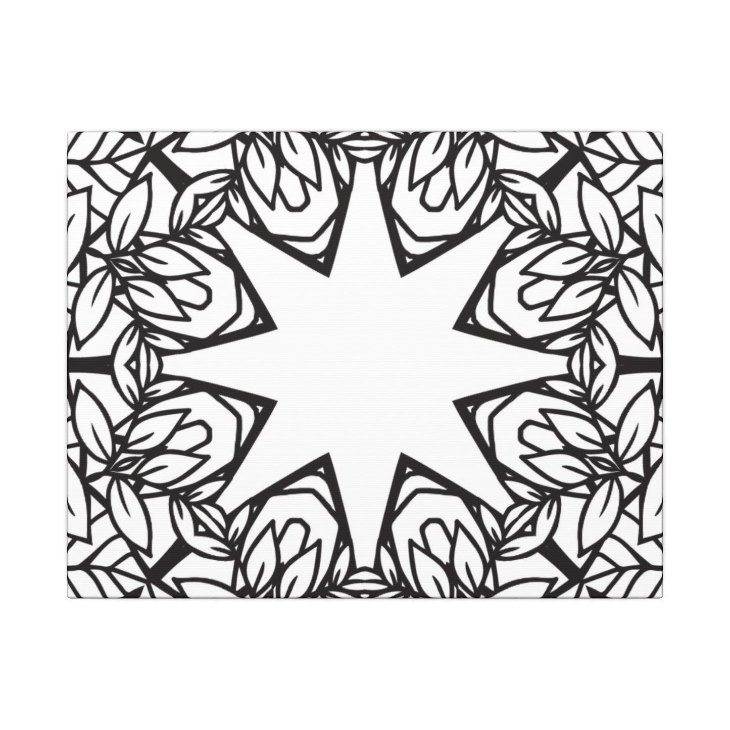 Paint-Your-Own Mandala Canvas Design #3, Stretched, 0.75" (Multi-Size)
