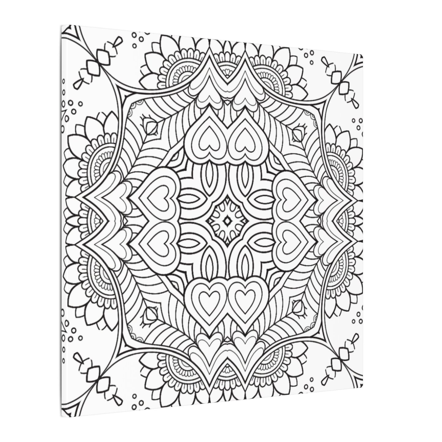 Paint-Your-Own Mandala Canvas Design #7, Stretched, 0.75" (Multi-Size)