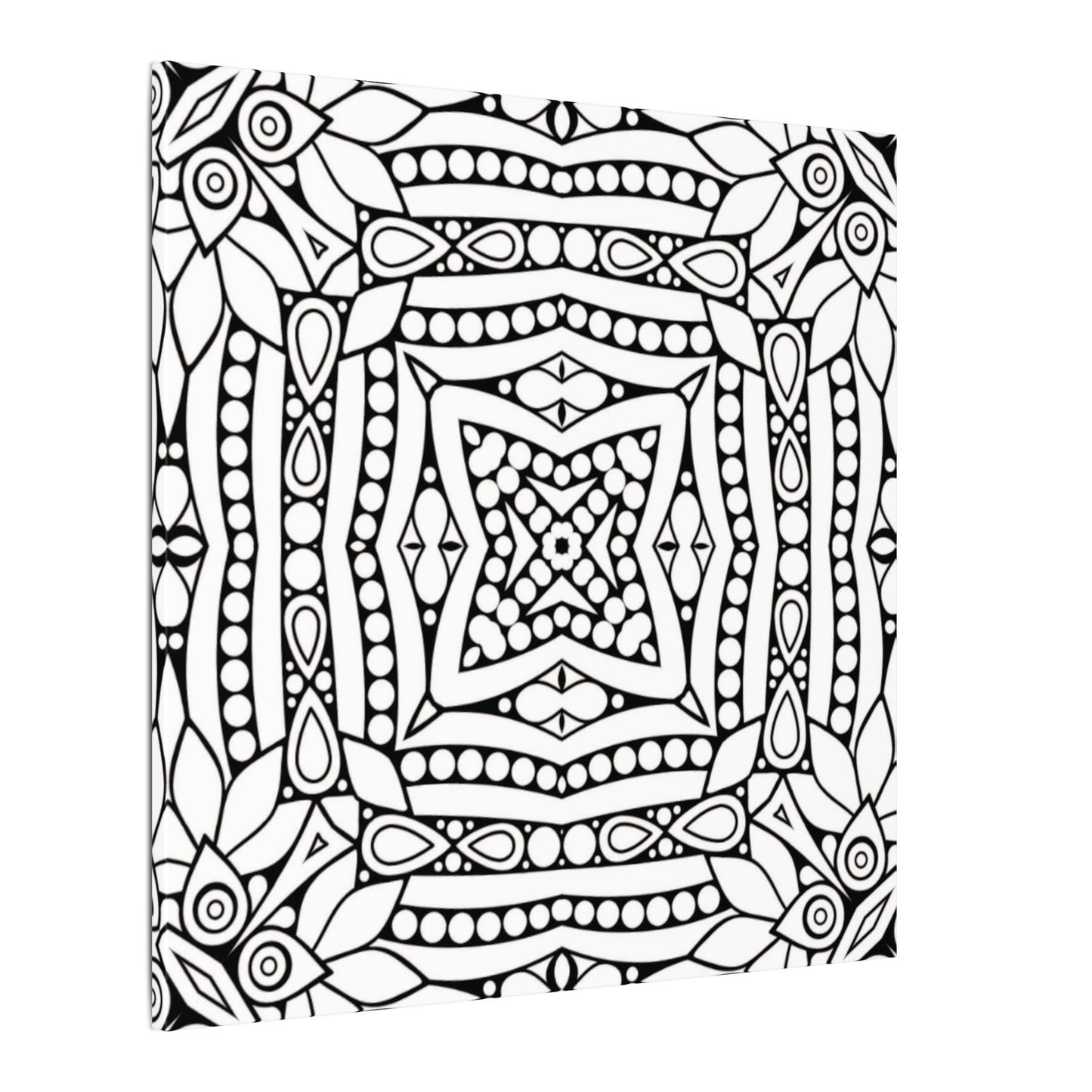 Paint-Your-Own Mandala Canvas Design #1, Stretched, 0.75" (Multi-Size)