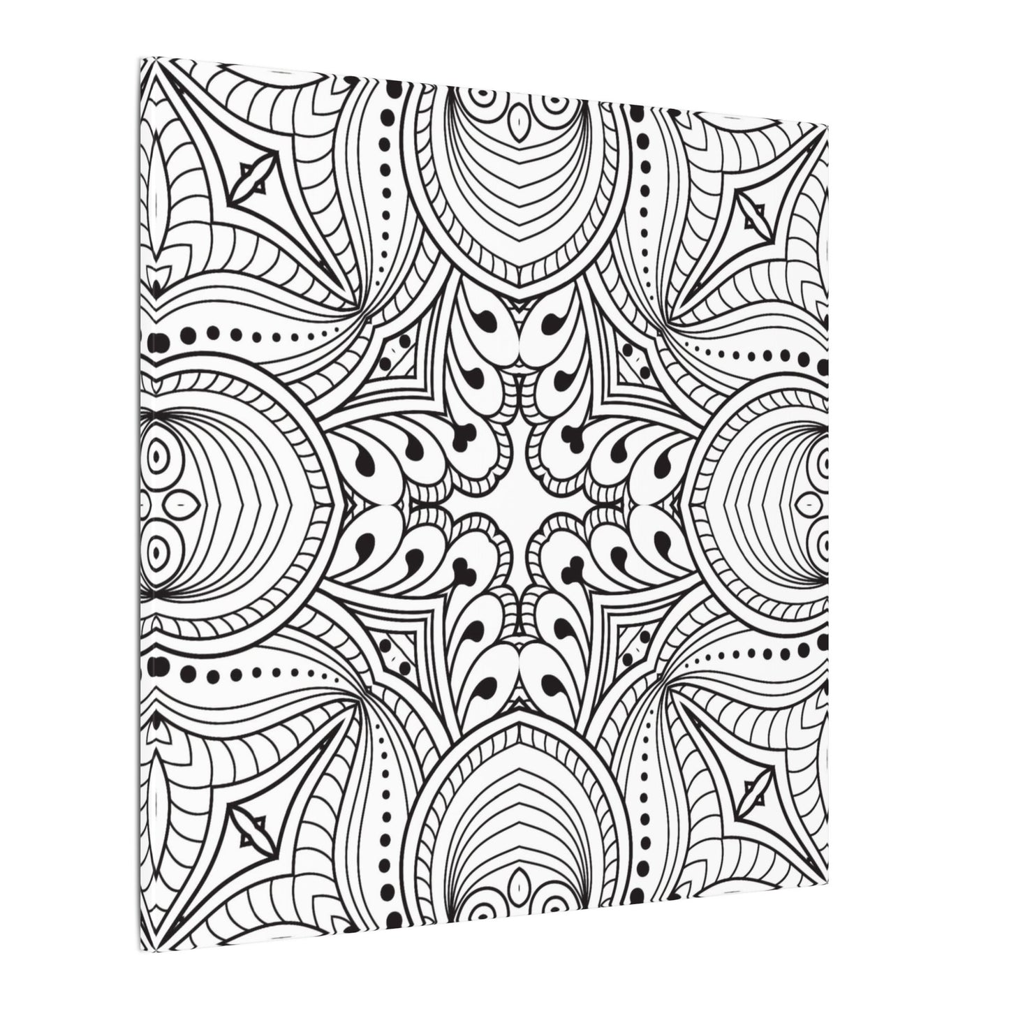 Paint-Your-Own Mandala Canvas Design #32, Stretched, 0.75" (Multi-Size)