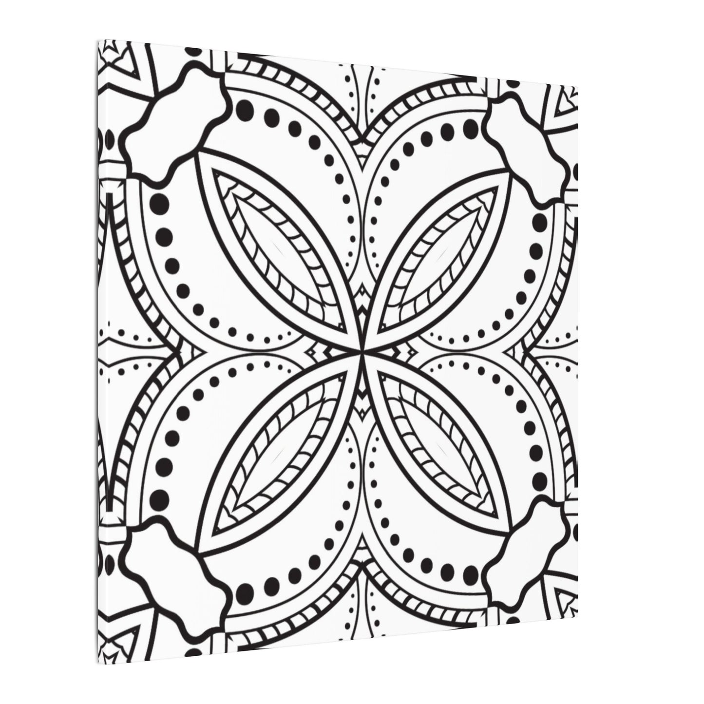 Paint-Your-Own Mandala Canvas Design #8, Stretched, 0.75" (Multi-Size)