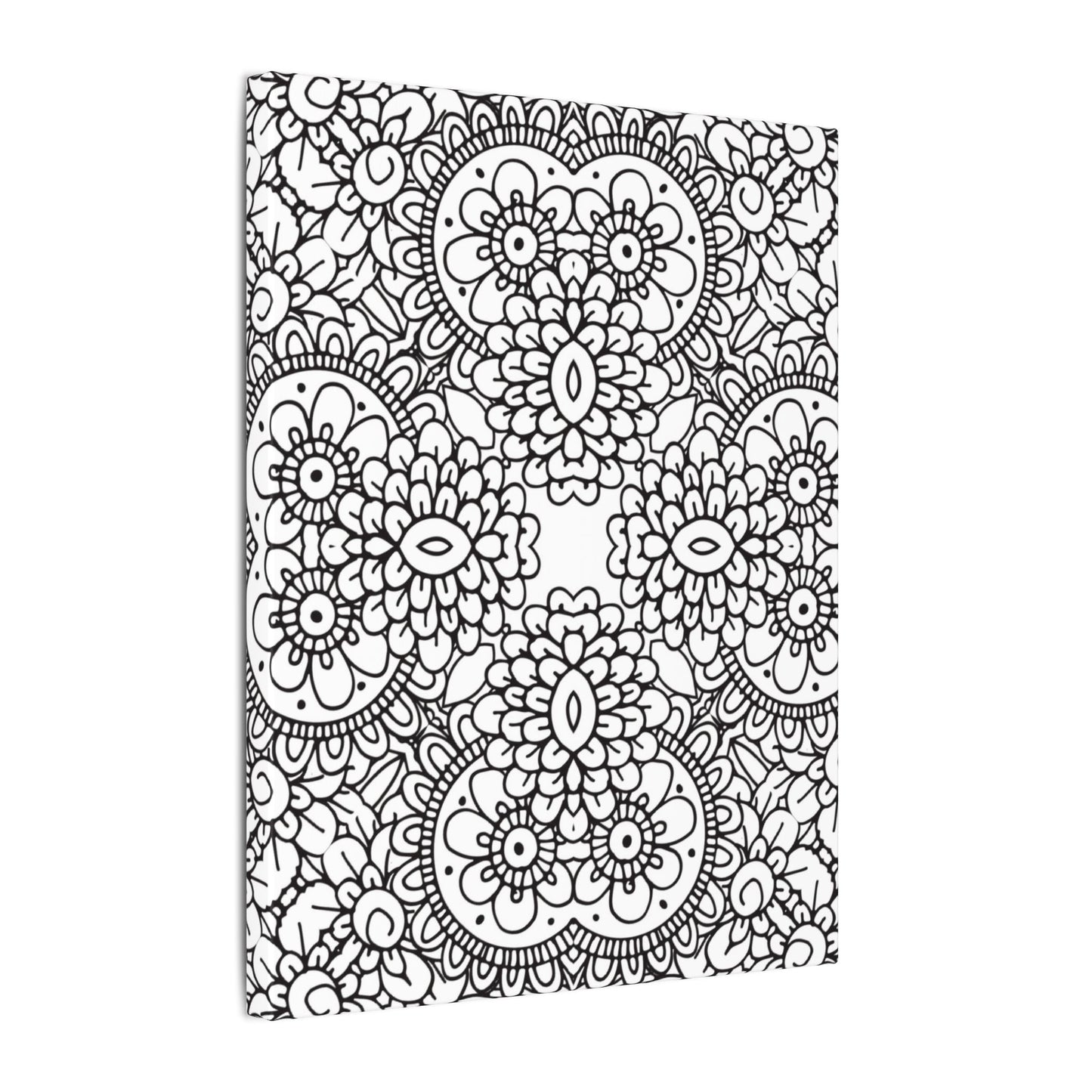 Paint-Your-Own Mandala Canvas Design #11, Stretched, 0.75" (Multi-Size)
