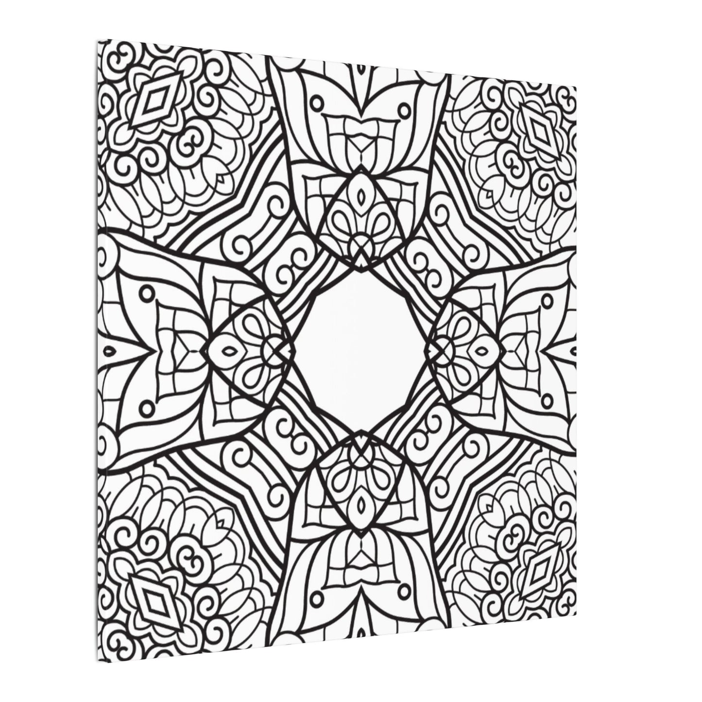 Paint-Your-Own Mandala Canvas Design #12, Stretched, 0.75" (Multi-Size)