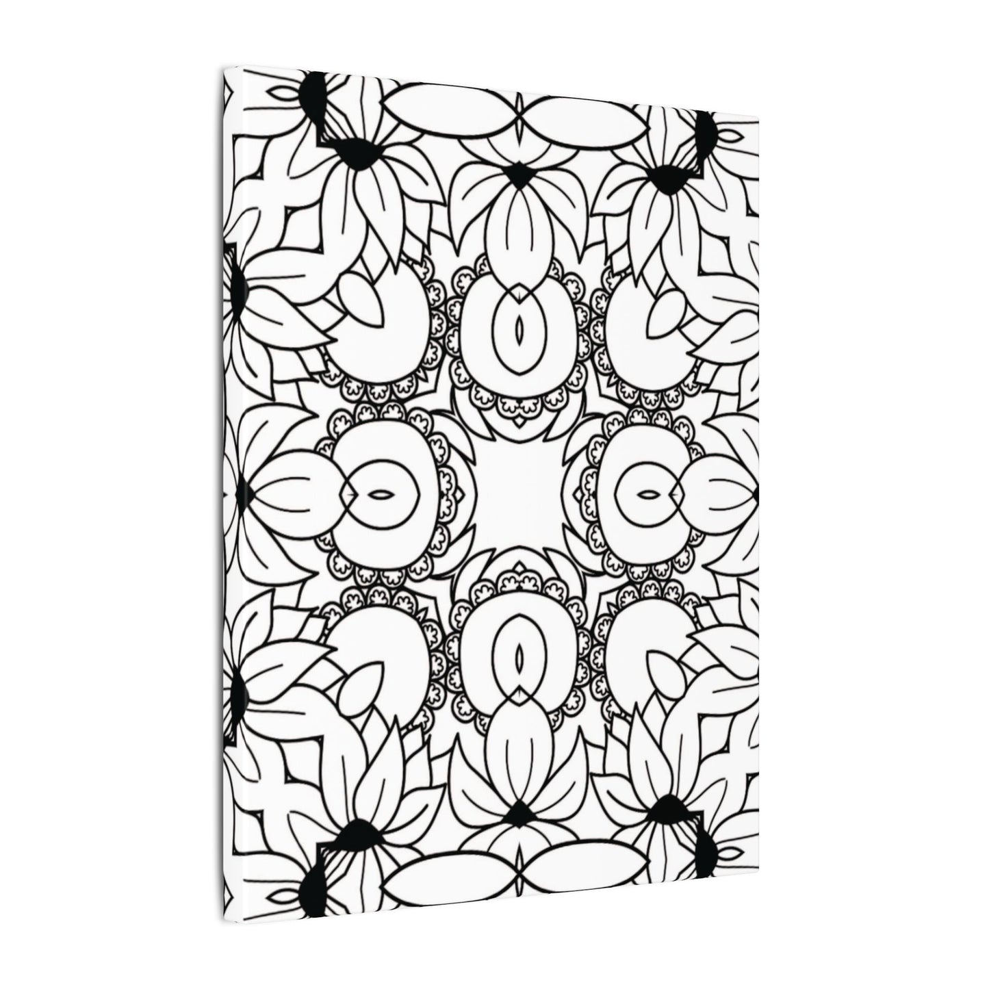 Paint-Your-Own Mandala Canvas Design #48, Stretched, 0.75" (Multi-Size)
