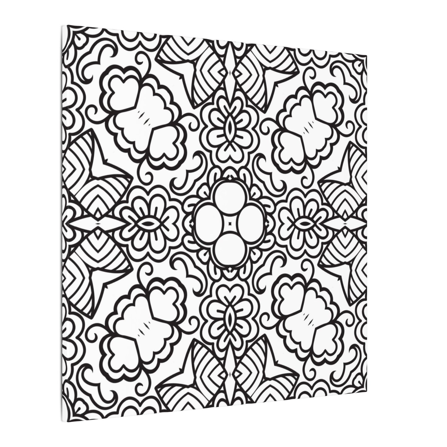 Paint-Your-Own Mandala Canvas Design #16, Stretched, 0.75" (Multi-Size)