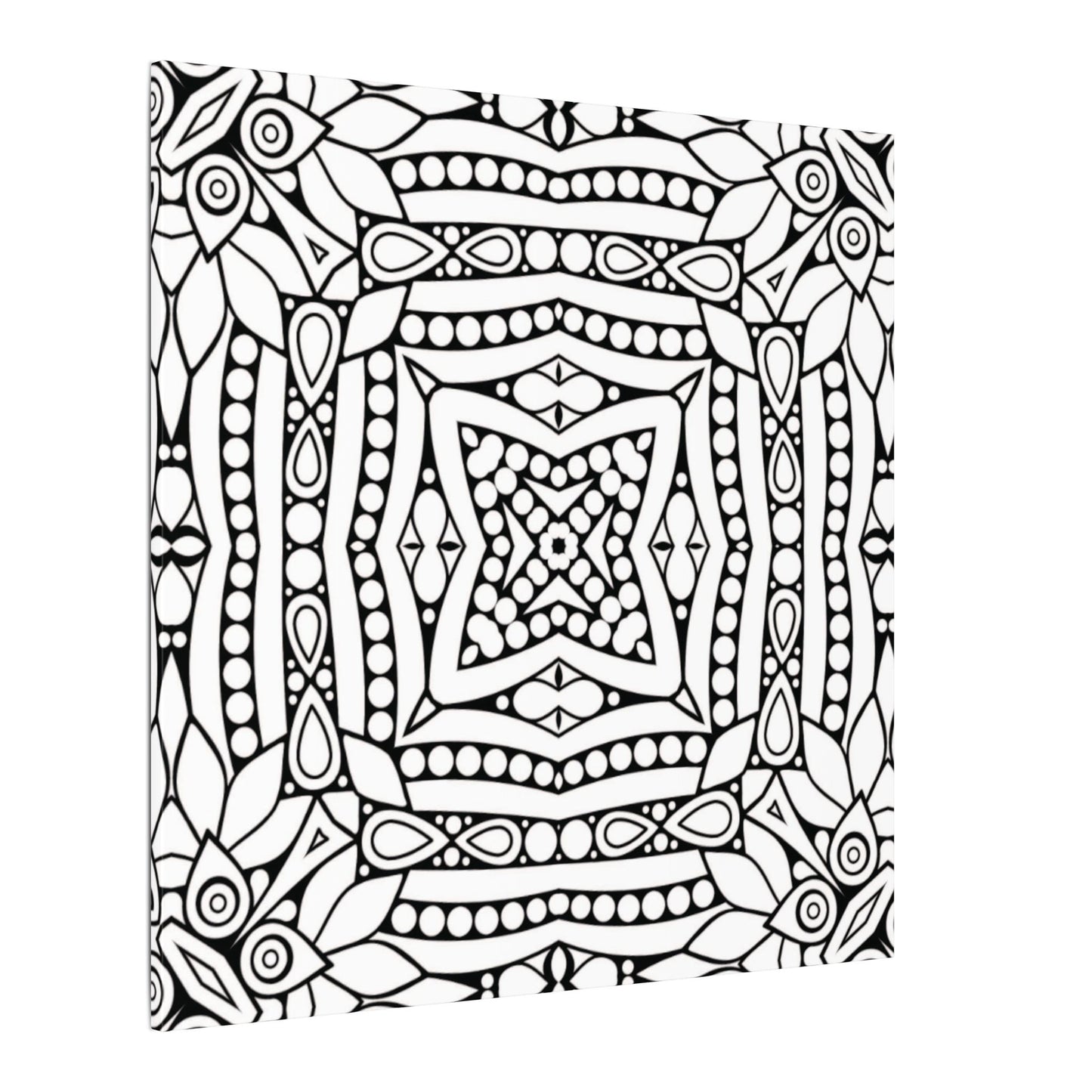 Paint-Your-Own Mandala Canvas Design #1, Stretched, 0.75" (Multi-Size)
