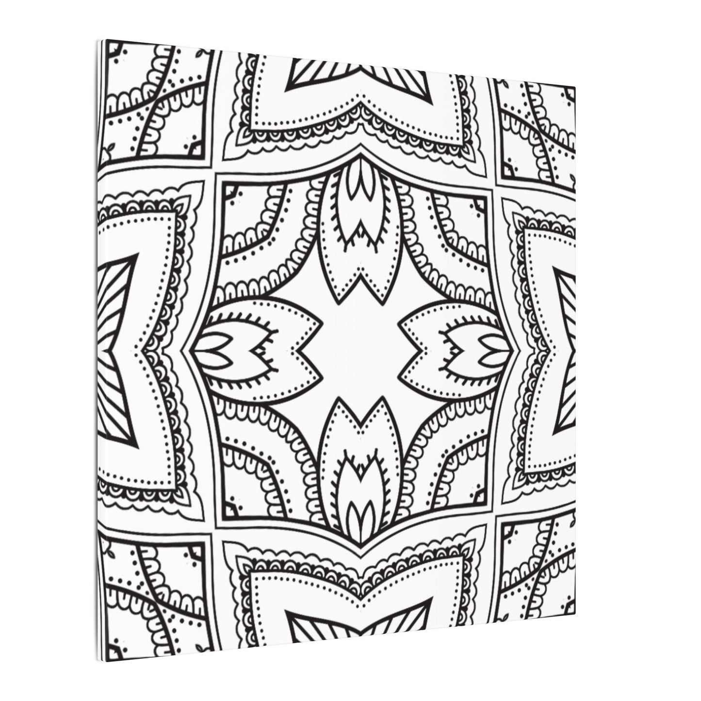 Paint-Your-Own Mandala Canvas Design #30, Stretched, 0.75" (Multi-Size)