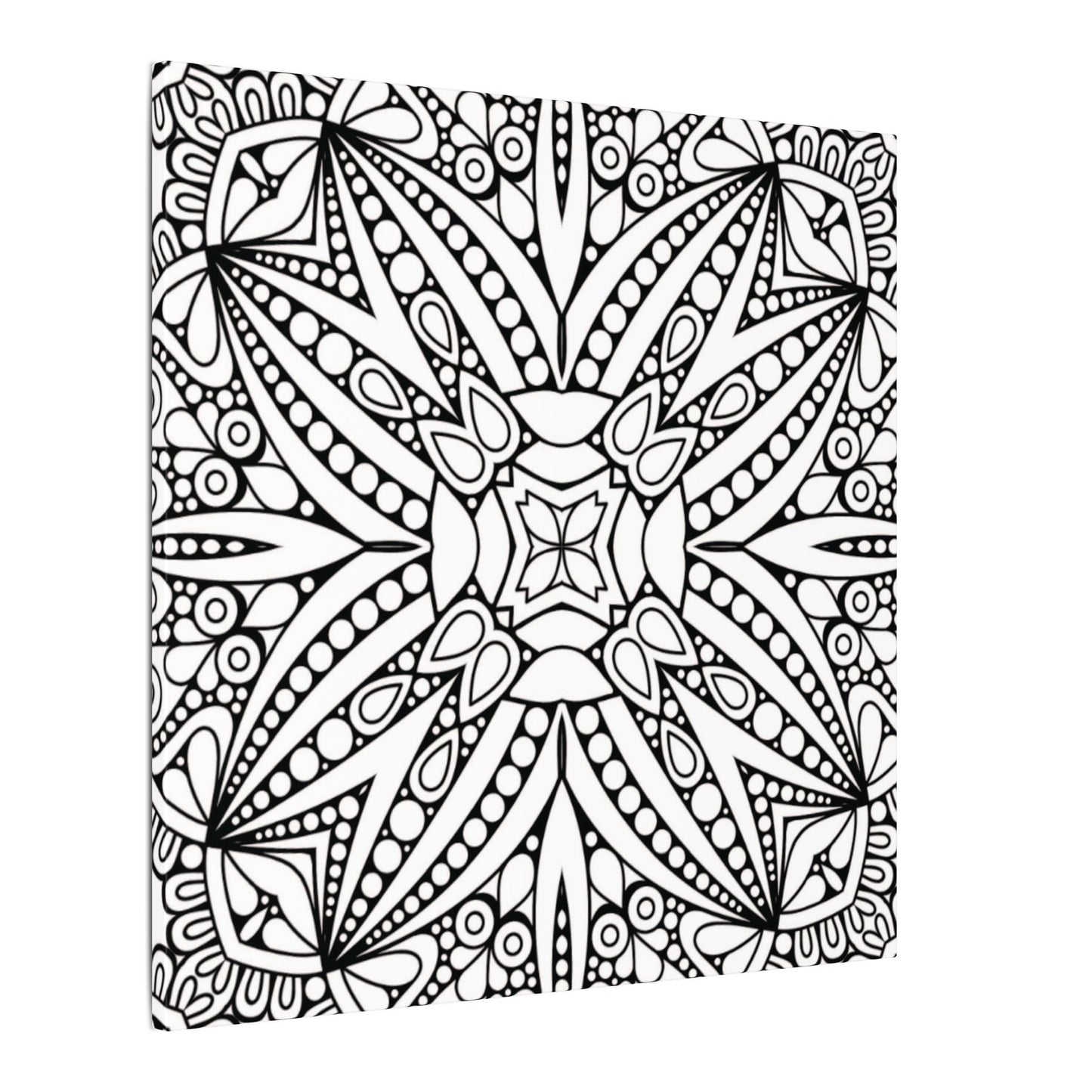 Paint-Your-Own Mandala Canvas Design #41, Stretched, 0.75" (Multi-Size)