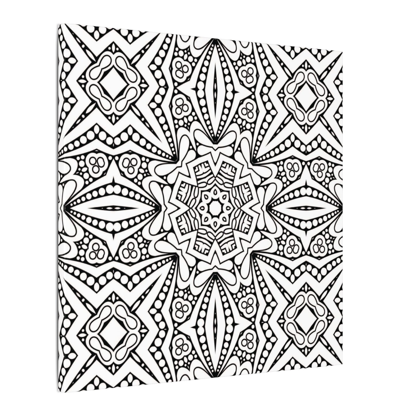Paint-Your-Own Mandala Canvas Design #40, Stretched, 0.75" (Multi-Size)