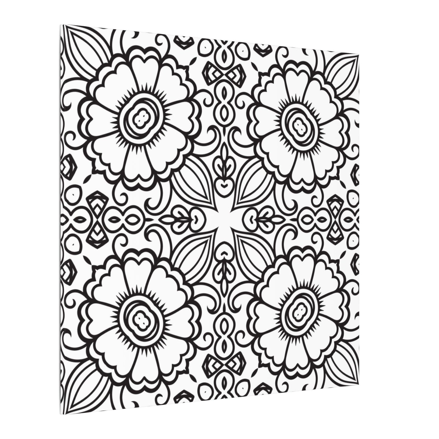 Paint-Your-Own Mandala Canvas Design #29, Stretched, 0.75" (Multi-Size)