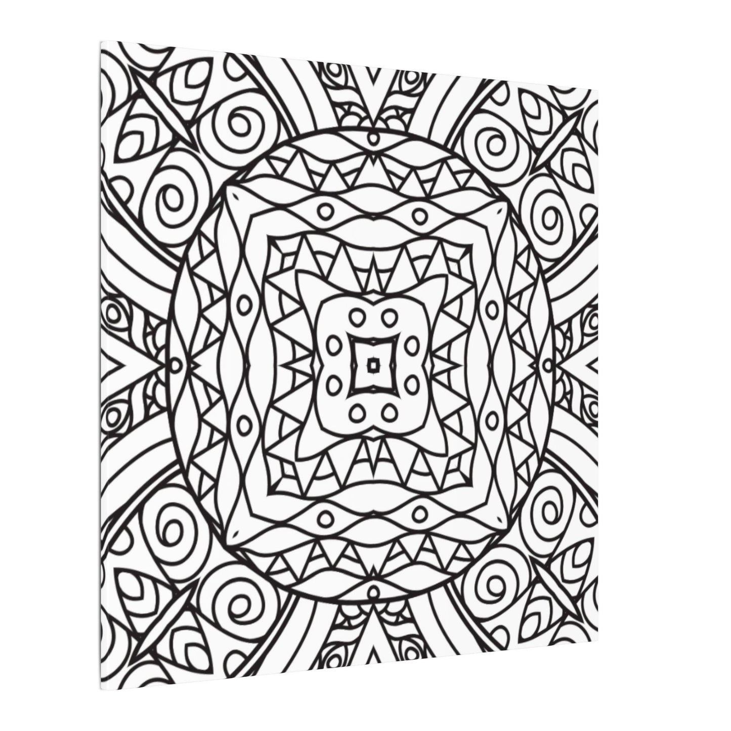 Paint-Your-Own Mandala Canvas Design #9, Stretched, 0.75" (Multi-Size)