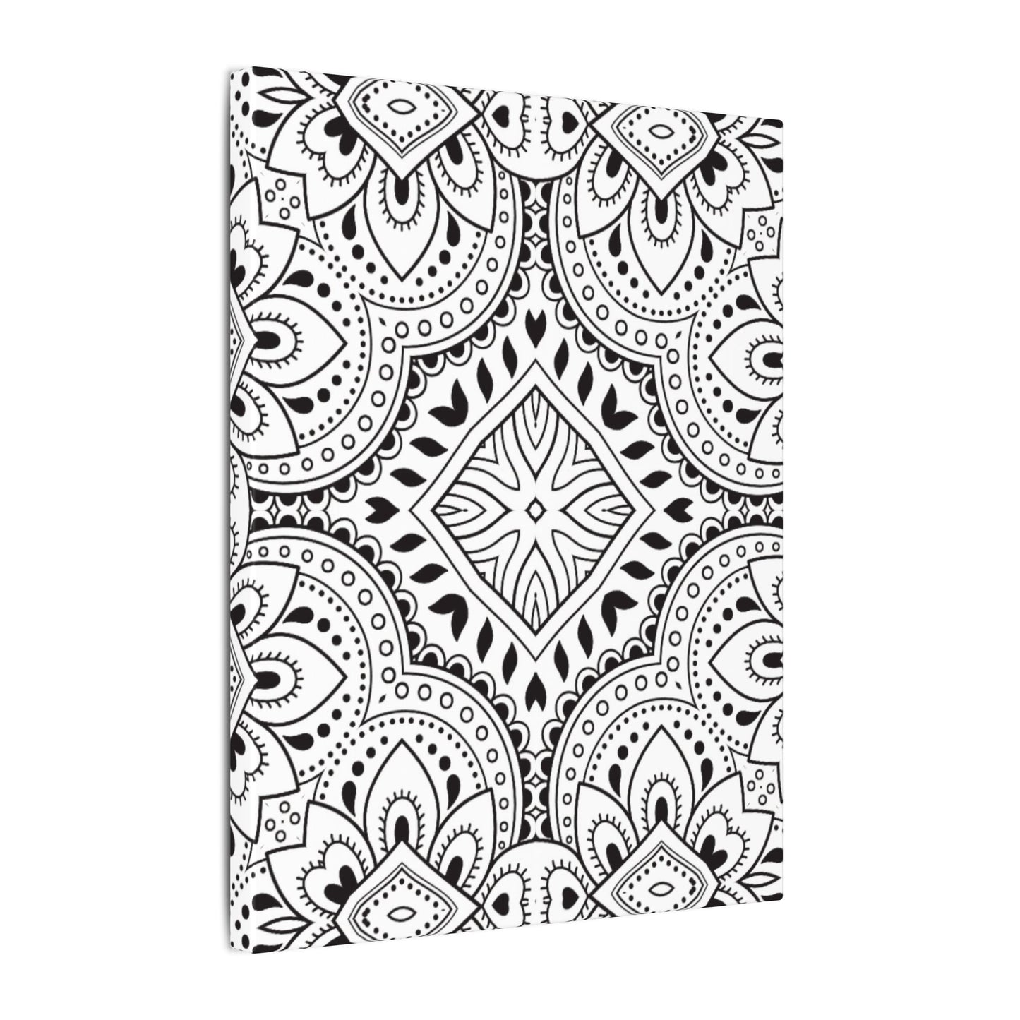 Paint-Your-Own Mandala Canvas Design #19, Stretched, 0.75" (Multi-Size)