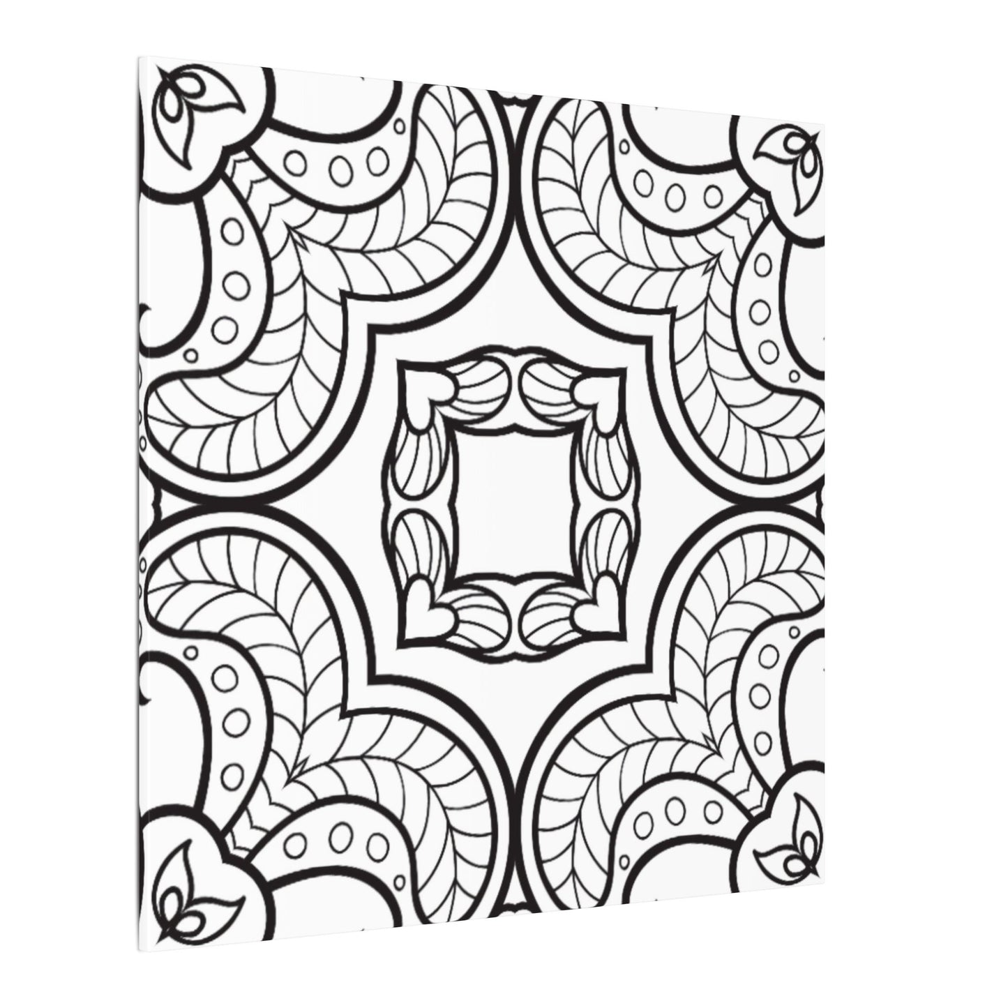 Paint-Your-Own Mandala Canvas Design #35, Stretched, 0.75" (Multi-Size)