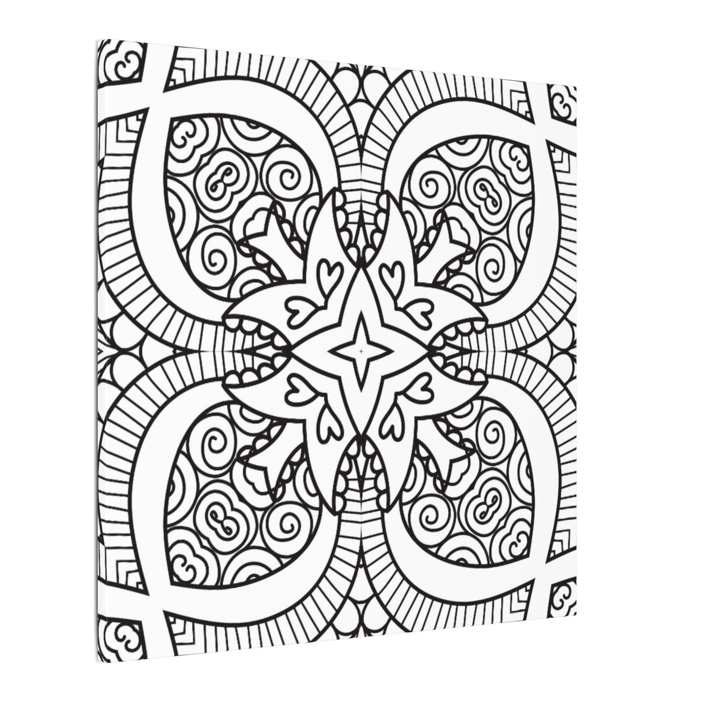 Paint-Your-Own Mandala Canvas Design #17, Stretched, 0.75" (Multi-Size)
